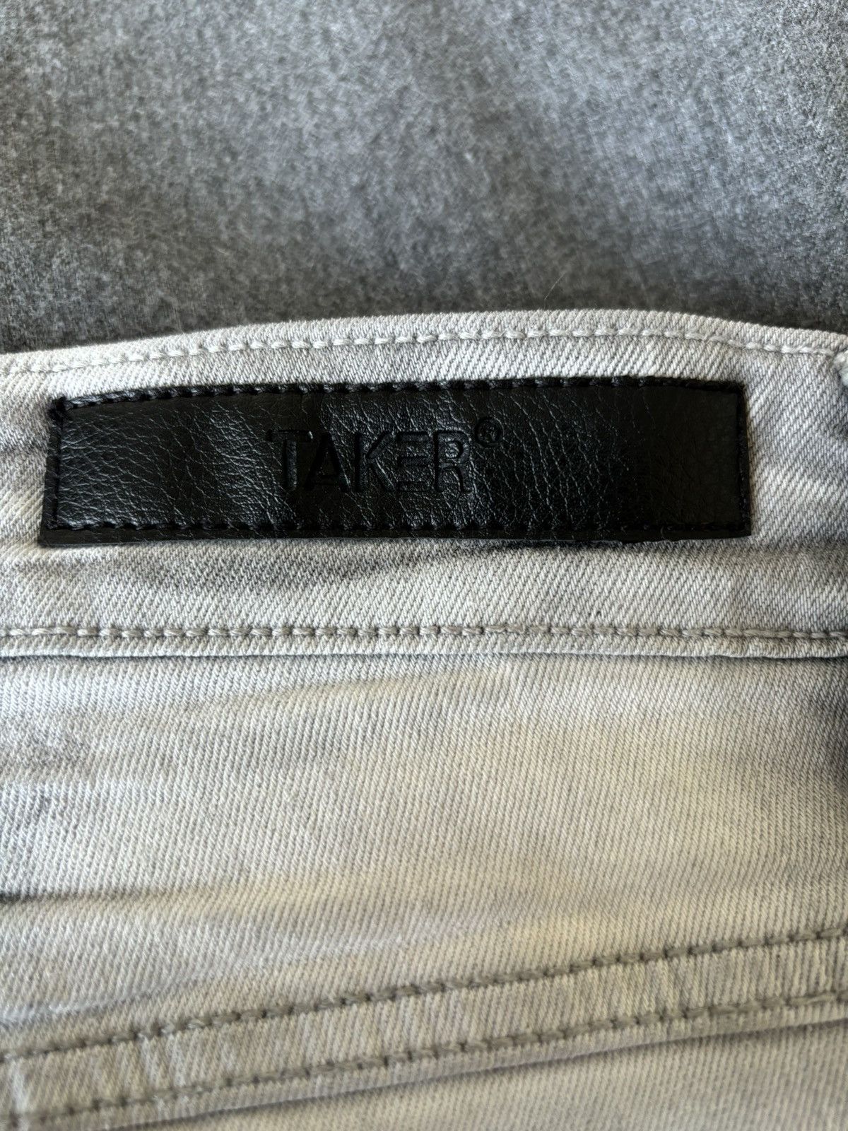 Designer Taker Continuous R&R Stacked Denim “Ice Gray” Size US 32 / EU 48 - 5 Thumbnail