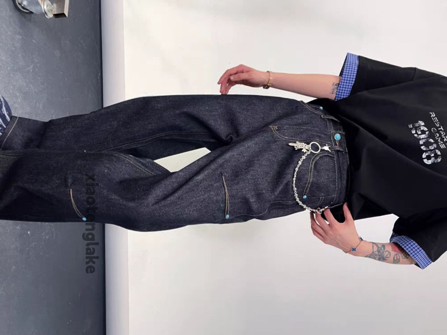 Vintage Utility loose baggy workwear carpenter cargo jeans Size 30" / US 8 / IT 44 - 1 Thumbnail