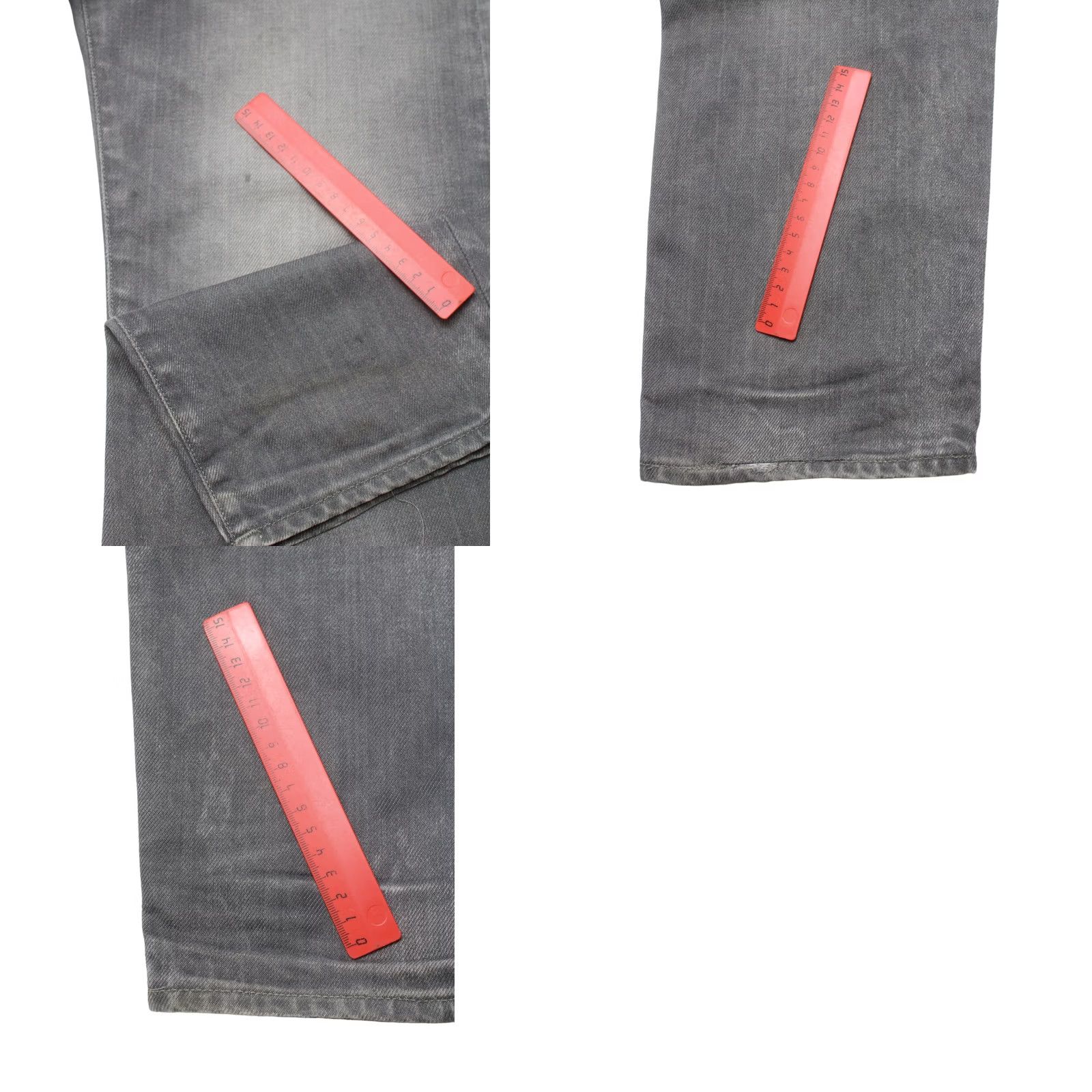 G-Star G-STAR 3301 Low Tapered Jeans Mens W32/L30 Whiskers Faded Grey Button Fly Jeans Size US 32 / EU 48 - 9 Thumbnail
