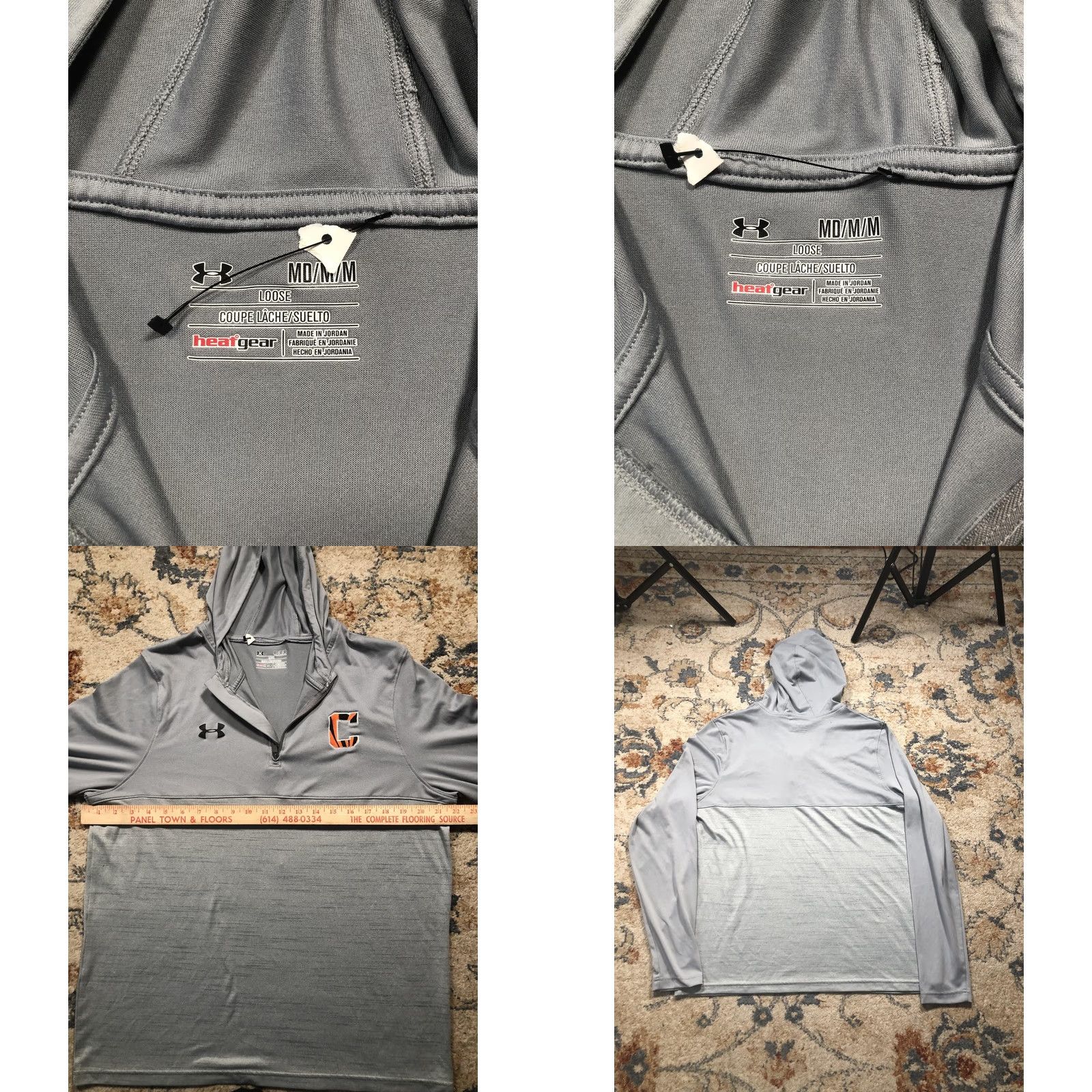 Under Armour Under Armour Hoodie Mens M Gray HeatGear Quarter Zip Pullover C Logo Size US M / EU 48-50 / 2 - 8 Thumbnail