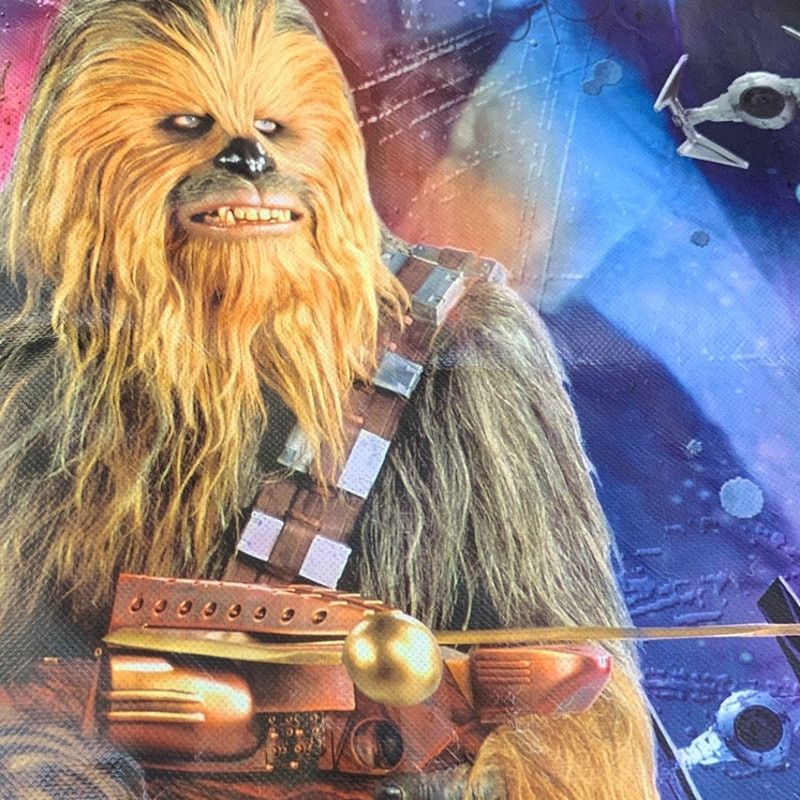 Star Wars Star Wars Chewbacca Chewy Tie Fighter Double Handle Tote Bag Size ONE SIZE - 3 Thumbnail