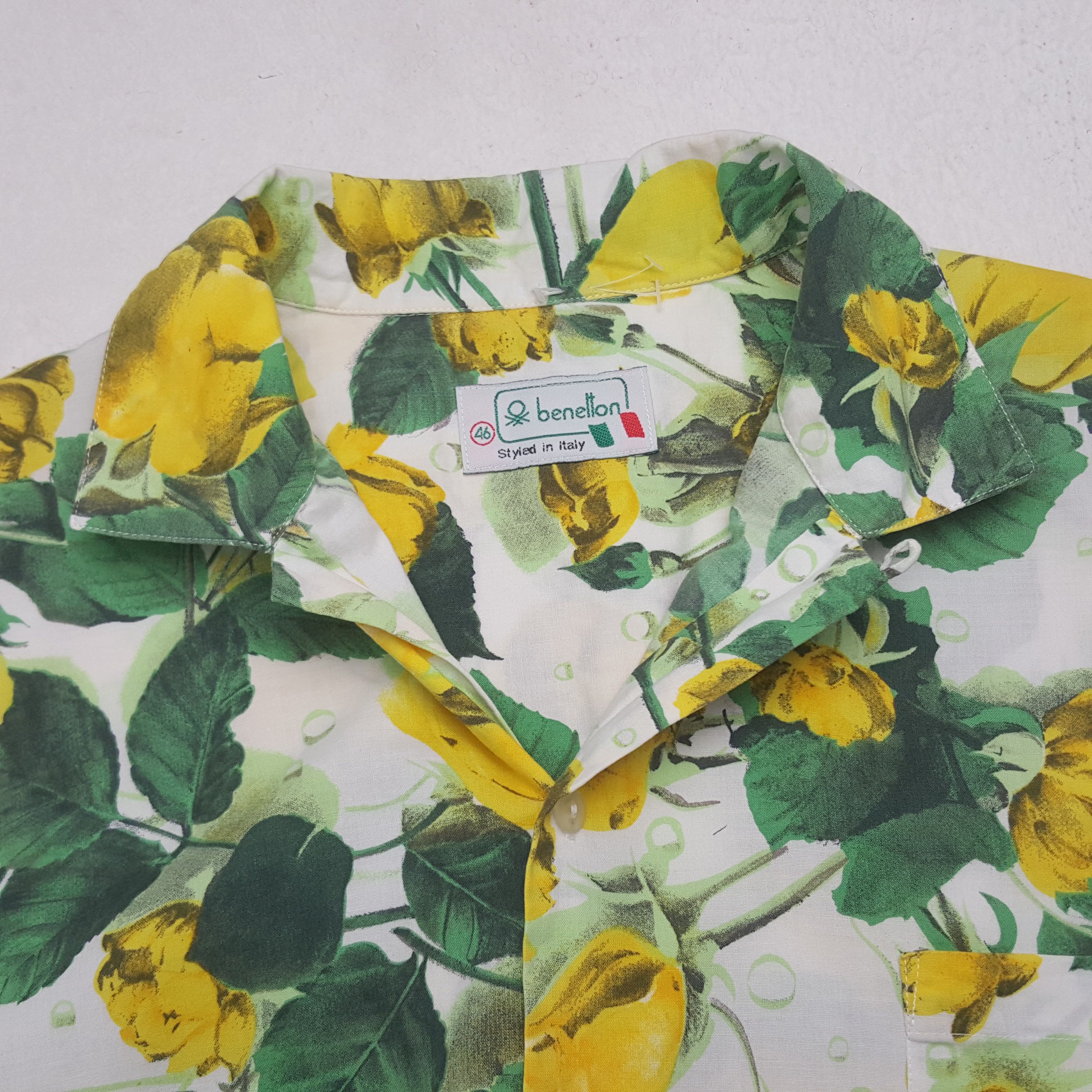 Benetton Vintage Benetton Hawaii Button Up Shirt Size US L / EU 52-54 / 3 - 4 Thumbnail