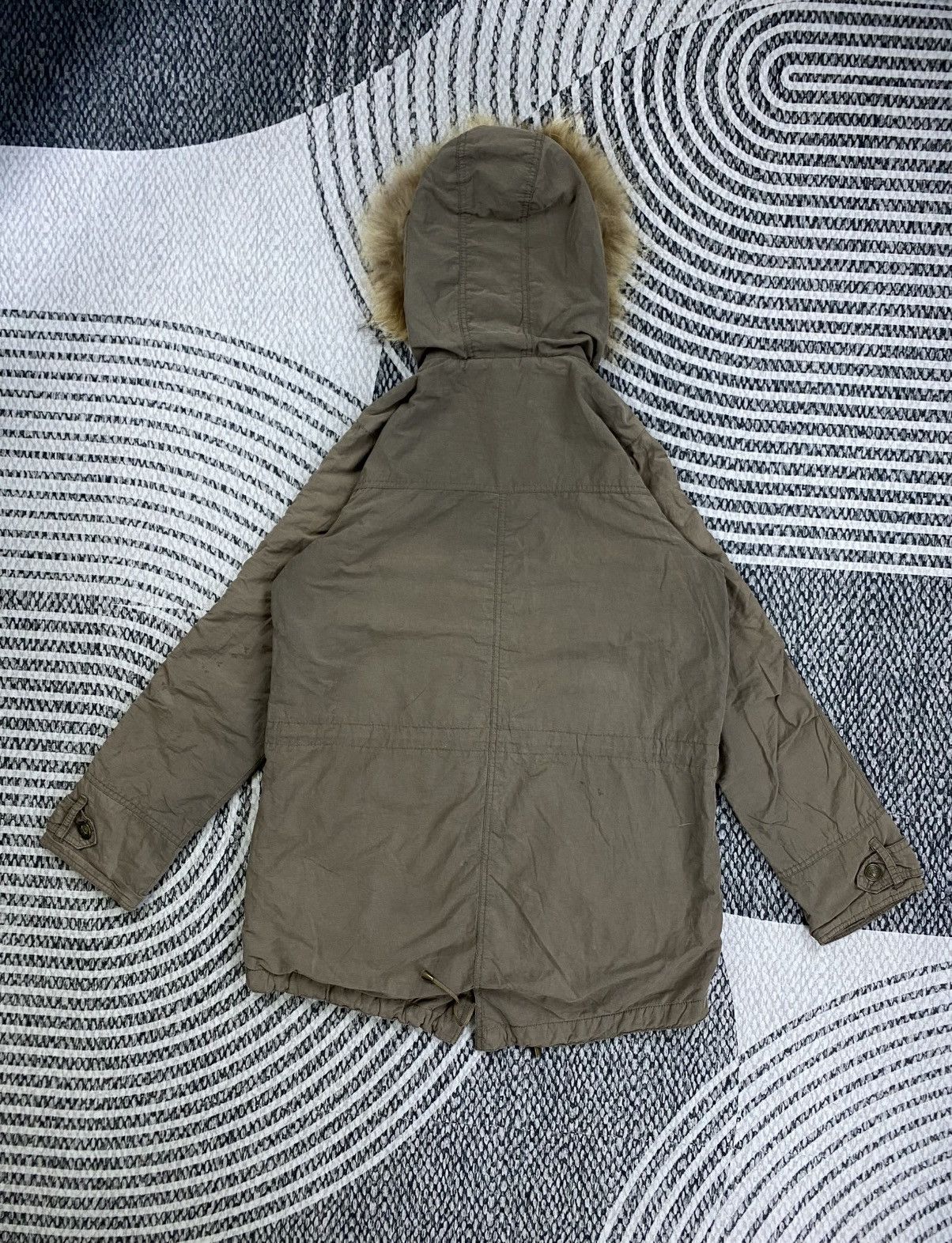 Japanese Brand Vtg Sorridere Sixty Five Spirit Faux Fur Parka Long Jacket Size US M / EU 48-50 / 2 - 2 Thumbnail