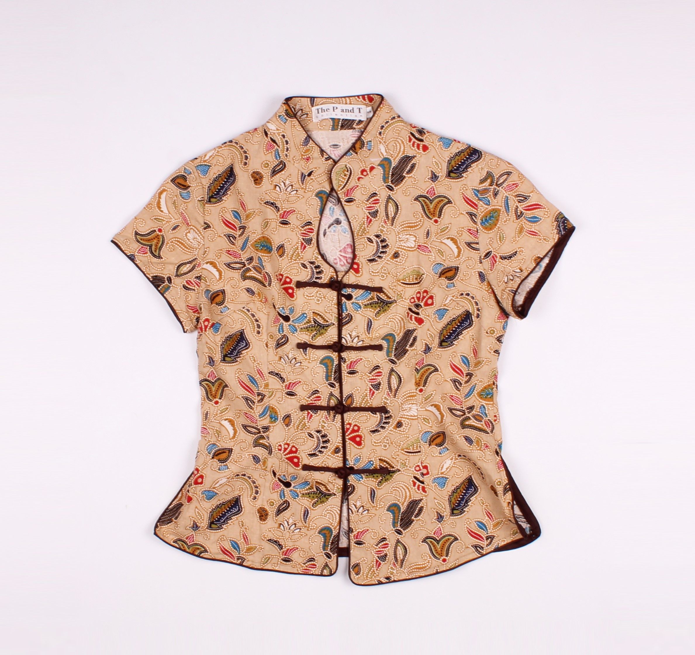 Japanese Brand × Vintage Vintage The P and T Japanese Y2K Short Sleeve Top Size S / US 4 / IT 40 - 4 Thumbnail