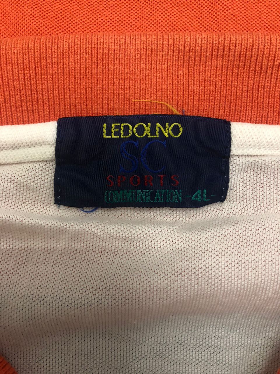 Japanese Brand Vintage Ledolno Sc Sport Zippy Polo Tee Colour Block Size US XXL / EU 58 / 5 - 9 Thumbnail