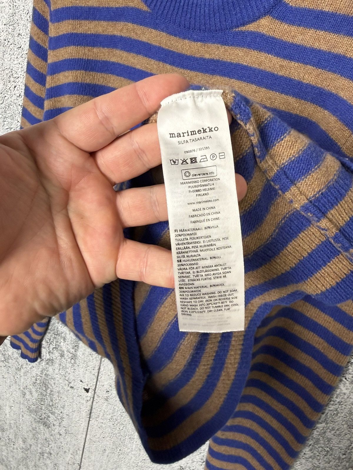 Marimekko Marimekko Silfa Tasaraita Striped Knitted Sweater Pullover Size M / US 6-8 / IT 42-44 - 13 Thumbnail