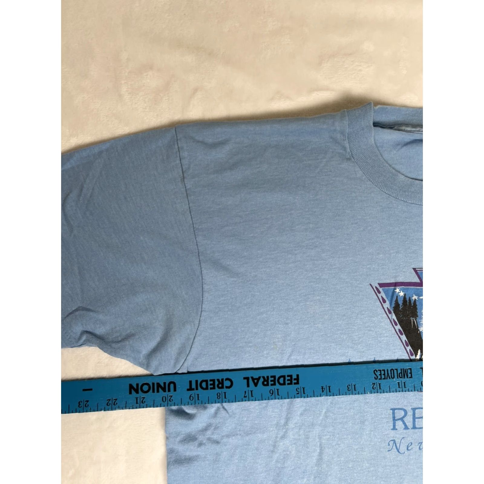 Vintage VINTAGE Reno Nevada T-Shirt Blue 80s Nature M & M Short Sleeve Graphic Print Men M Size Medium Vintage 80s Shirt Size US M / EU 48-50 / 2 - 4 Thumbnail