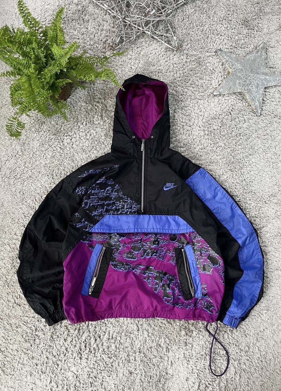 Nike × Vintage Vintage Nike 90s Rare Light Jacket Y2K Logo Swoosh Outdoor Size US S / EU 44-46 / 1 - 1 Thumbnail