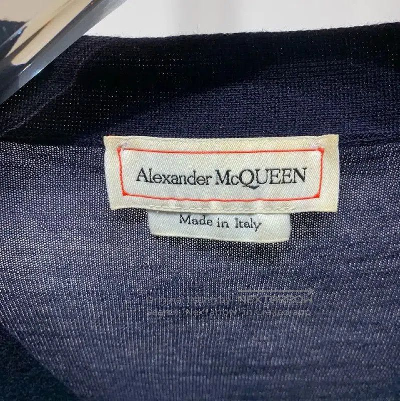 Alexander McQueen Alexander McQUEEN Navy Wool Cardigan with Insect Embellishm Size S / US 4 / IT 40 - 3 Thumbnail