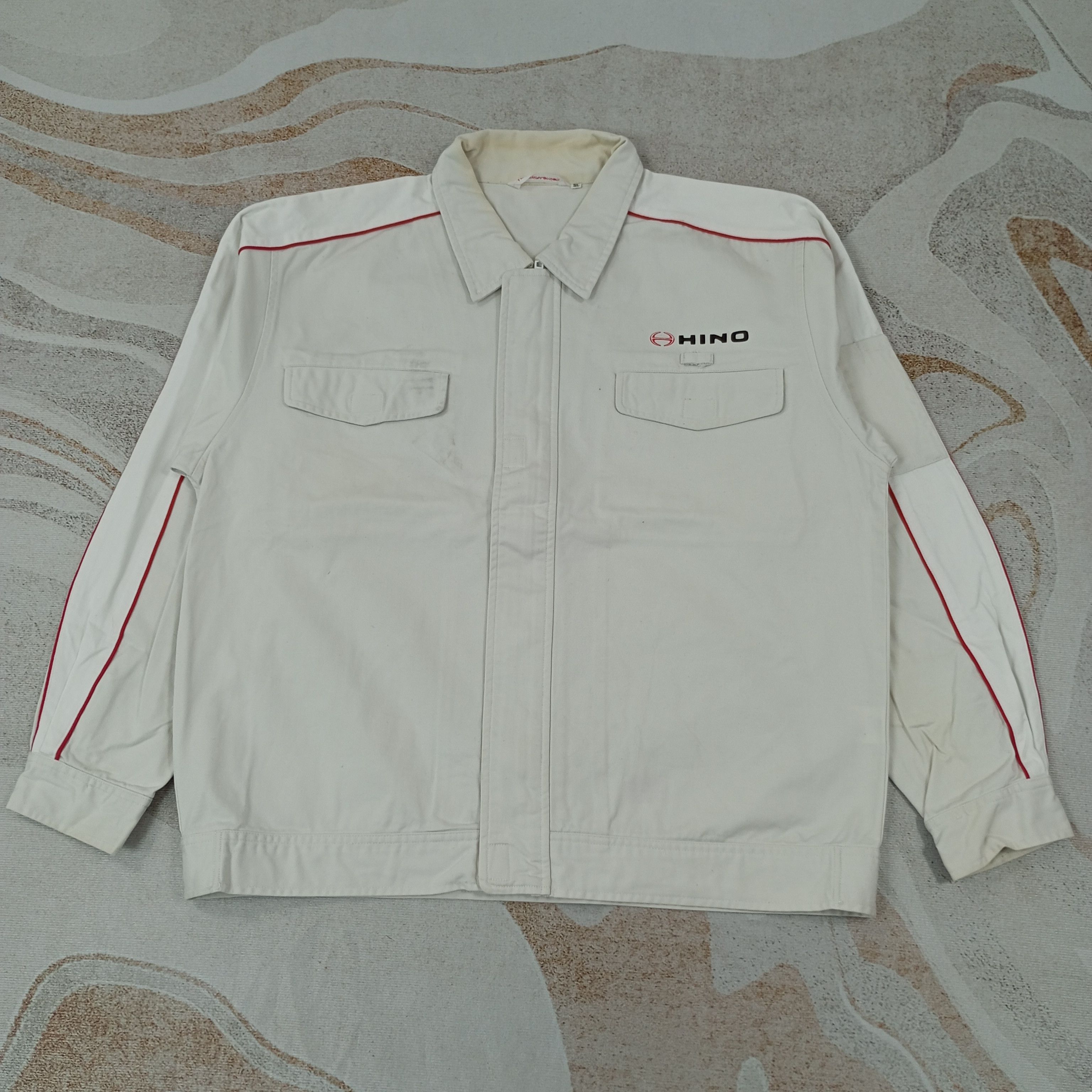 Japanese Brand × Vintage Hino Japanese Motorsports Jacket c221n18 Size US L / EU 52-54 / 3 - 1 Thumbnail