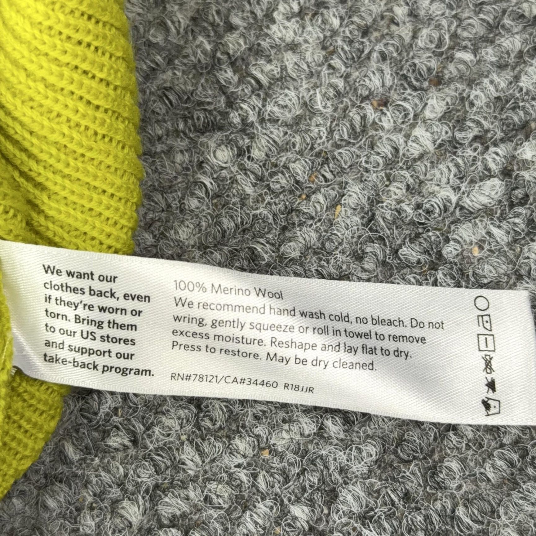 Eileen Fisher Eileen Fisher Sweater Womens Medium Yellow Merino Wool Crewneck Knit Raglan 3/4 Sleeve Pullover Knit's Solid Ribbed Vintage No Size M / US 6-8 / IT 42-44 - 7 Thumbnail
