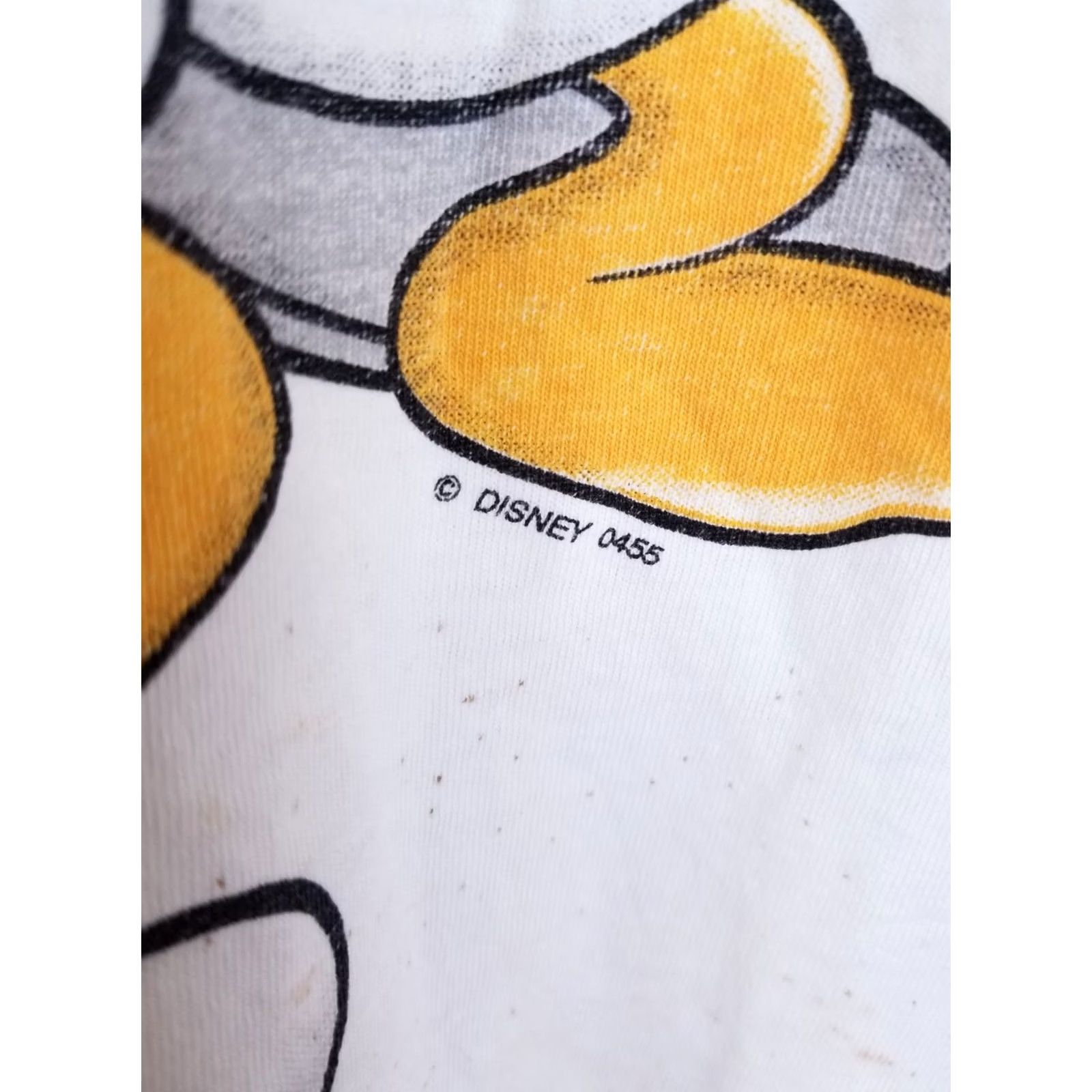 Vintage VINTAGE 90' MICKEY & FREINDS USA FLAG GOOFY DONALD DUCK PLUTO WORN T-SHIRT XL White Men Shirt XS? Size US XL / EU 56 / 4 - 4 Thumbnail