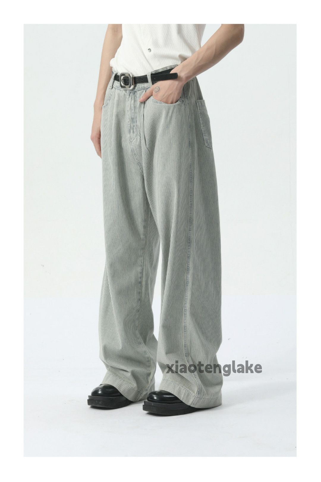 washed faded y2k skate hiphop loose baggy pants