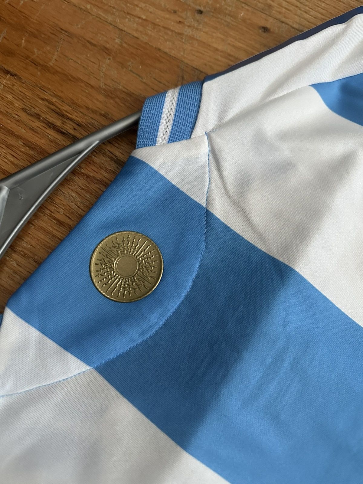 Adidas Argentina world cup champions jersey Size US L / EU 52-54 / 3 - 4 Thumbnail