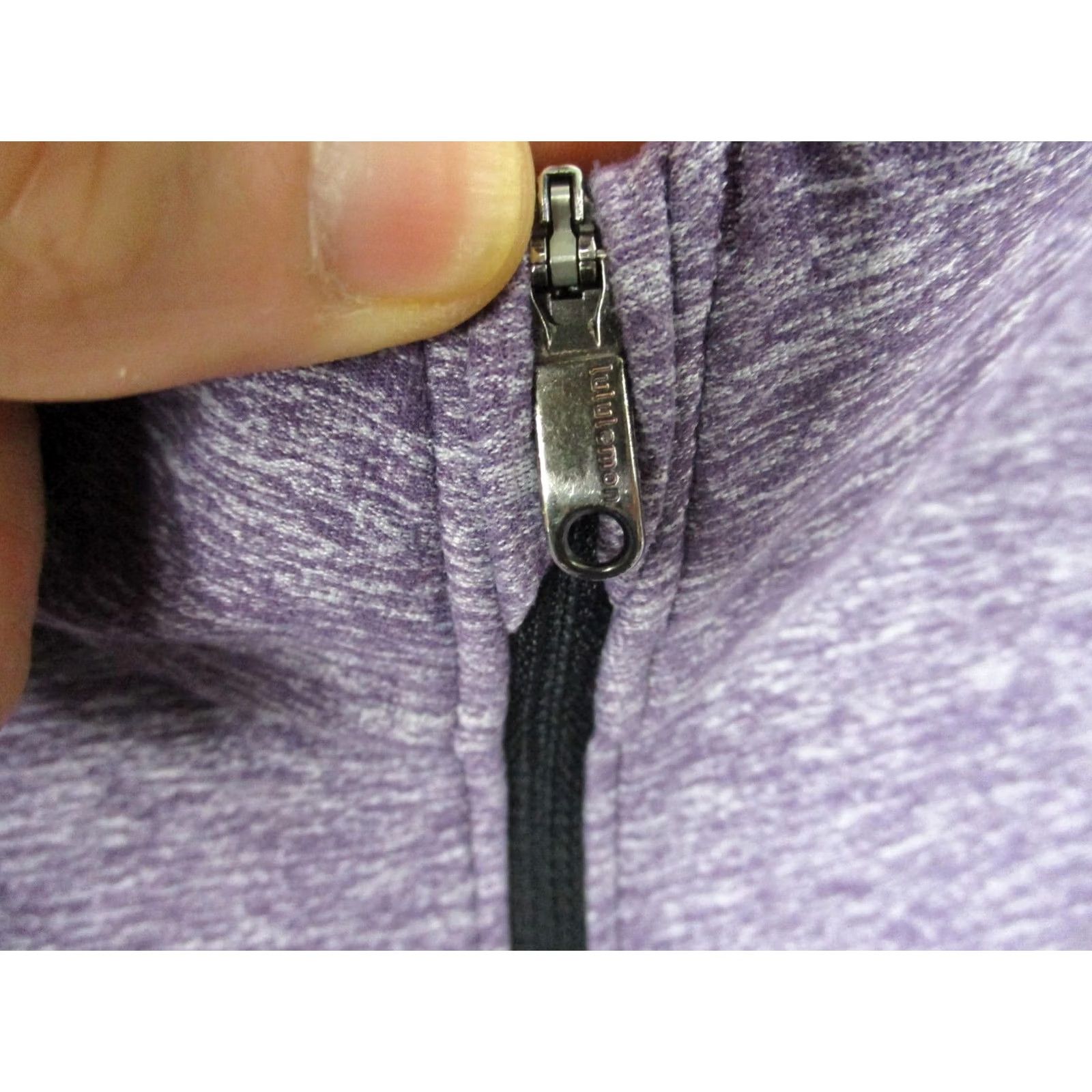 Lululemon Lululemon Shirt Womens Large Purple 1/4 Zip Thumbholes Zip Pocket Running Top Size L / US 10 / IT 46 - 3 Thumbnail