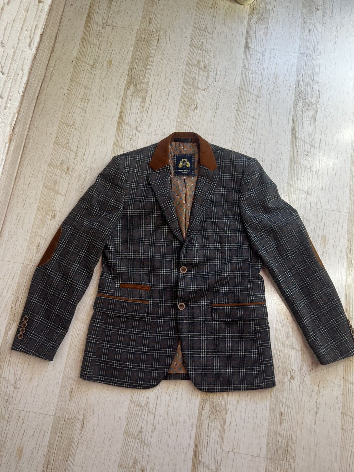 Other Mark Darsy Check Blazer Size 38 Classic Size 38R - 1 Thumbnail