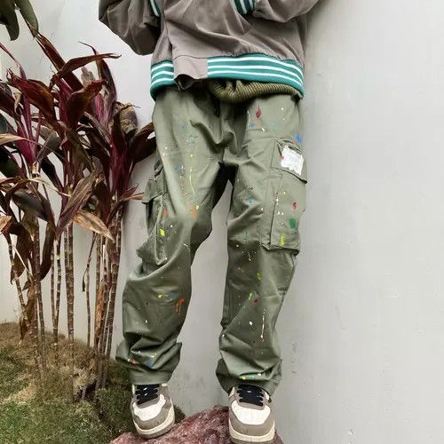 Jean Splattered Paint Pants Size US 30 / EU 46 - 4 Thumbnail