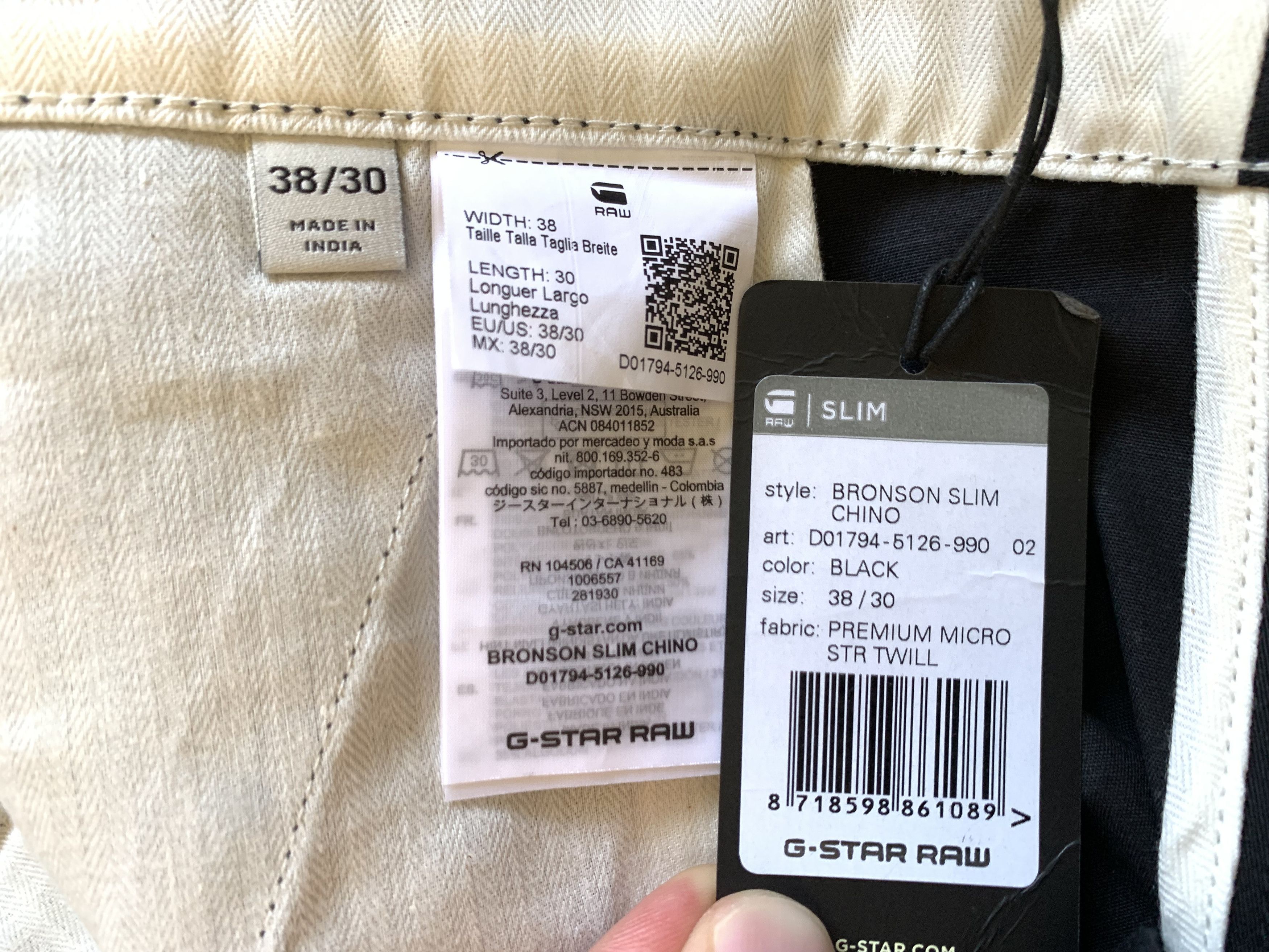 G-Star G-Star Raw Bronson Slim Chino Pants Size US 38 / EU 54 - 9 Thumbnail