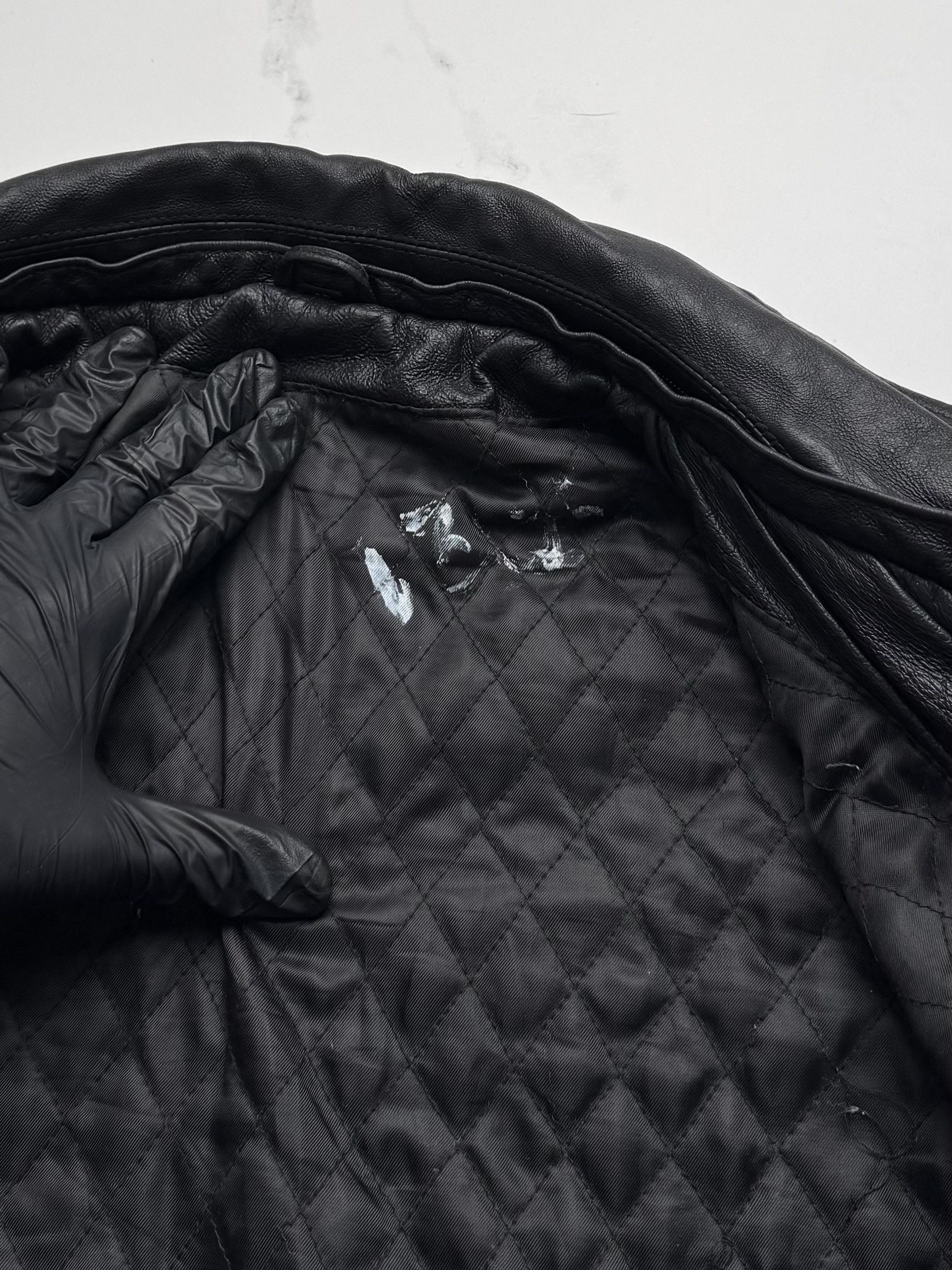 Japanese Brand Y2K Black Leather Jacket Mens Zip Up Classic Minimal Coat Size US M / EU 48-50 / 2 - 13 Thumbnail