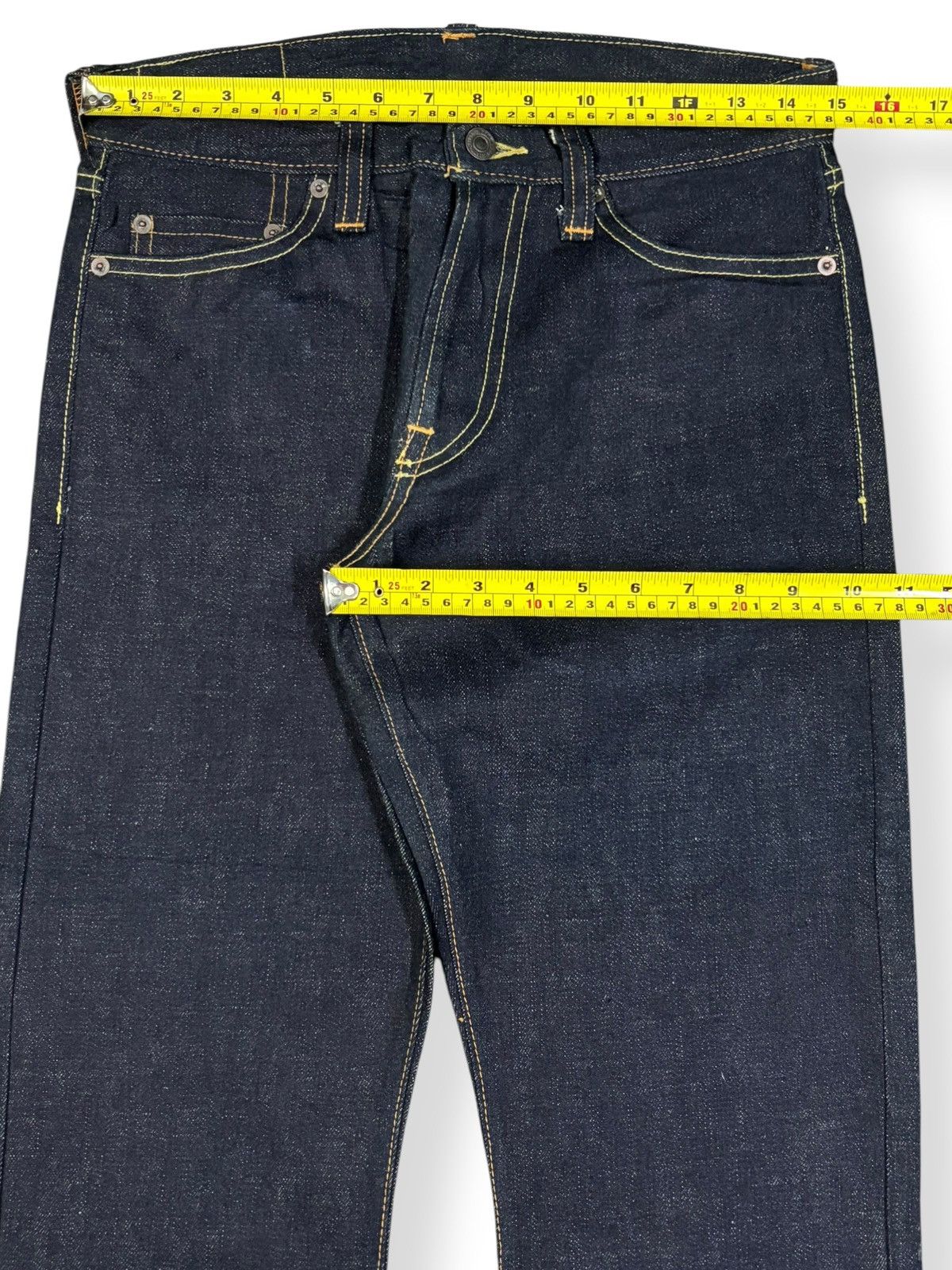 Tornado Mart Vintage Japanese Brand Jelado 15oz Raw Indigo Flare Jeans Size US 30 / EU 46 - 13 Thumbnail