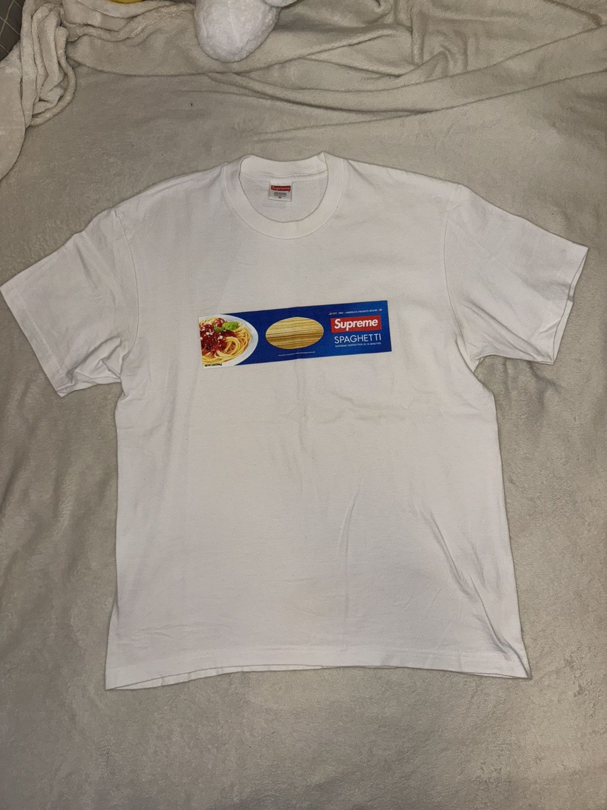 Supreme Supreme Spaghetti Tee (White) Size US M / EU 48-50 / 2 - 1 Thumbnail
