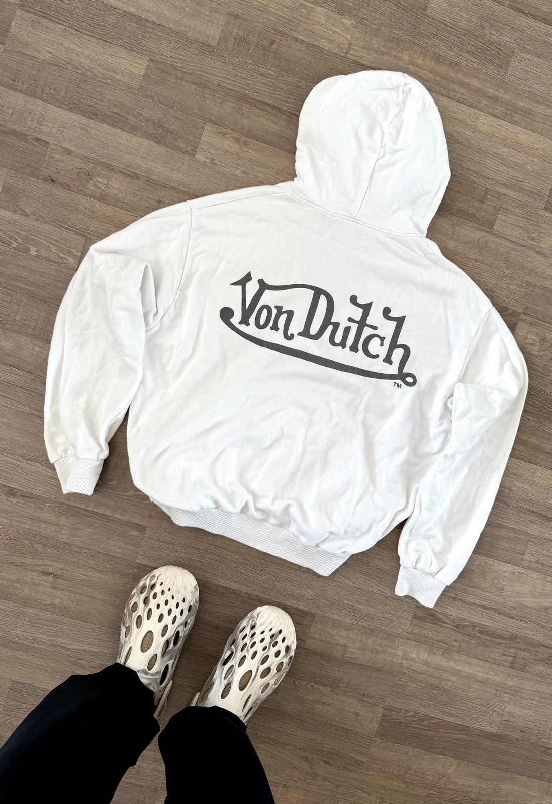 Von Dutch Von Dutch Y2K Baggy Big Logo x Pull Bear Oversize Sk8 Hoodie Size US S / EU 44-46 / 1 - 1 Thumbnail