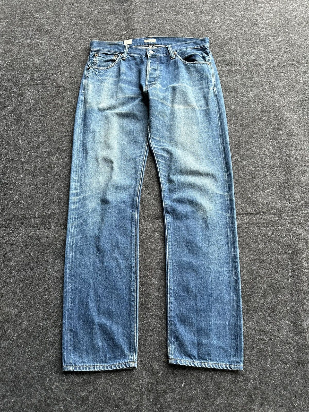 Journal Standard × KOJIMA GENES Vintage Relume Journal Standard Redline Faded Denim D414 Size US 33 - 1 Thumbnail