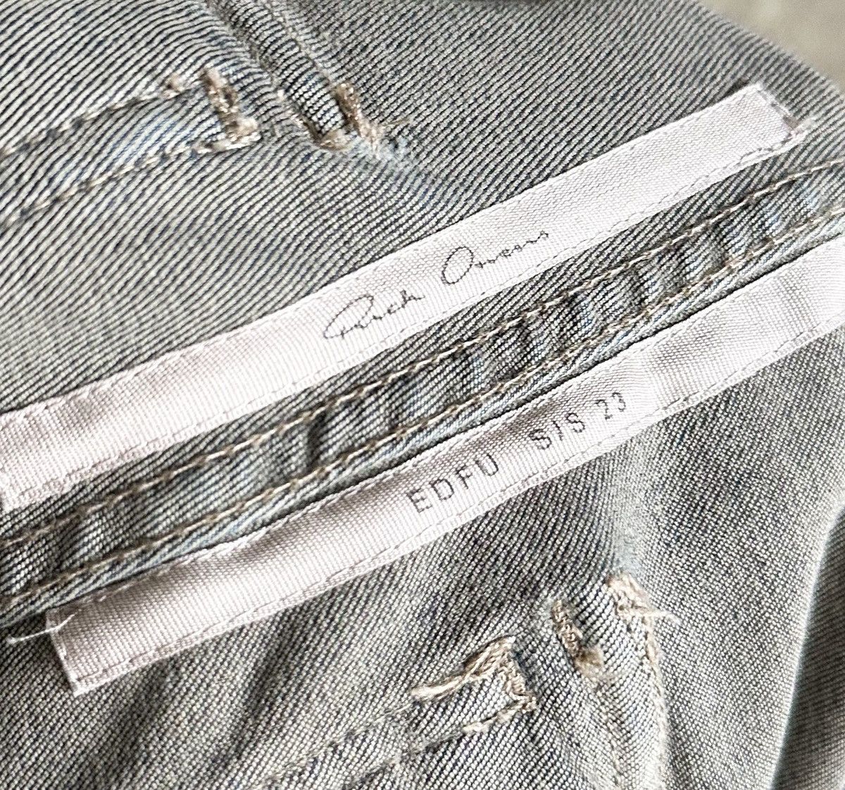 Rick Owens RUNWAY EDFU SS23 Double Cargo Jumbo Bela Mineral Wash Pants Size US 32 / EU 48 - 7 Thumbnail