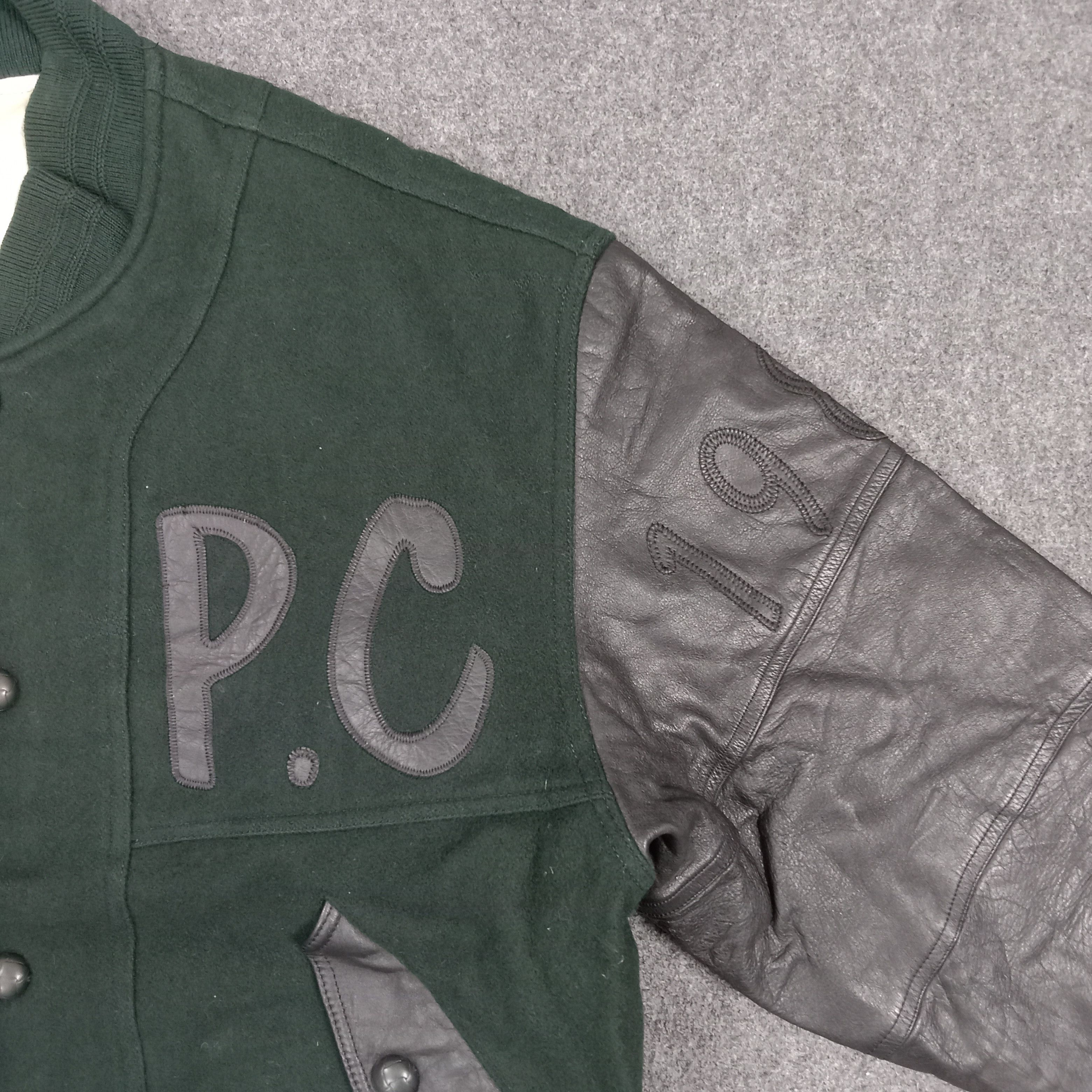 Pazzo 80's Pazzo Club Varsity Wool Leather Bomber Jacket C287N16 Size US L / EU 52-54 / 3 - 5 Thumbnail