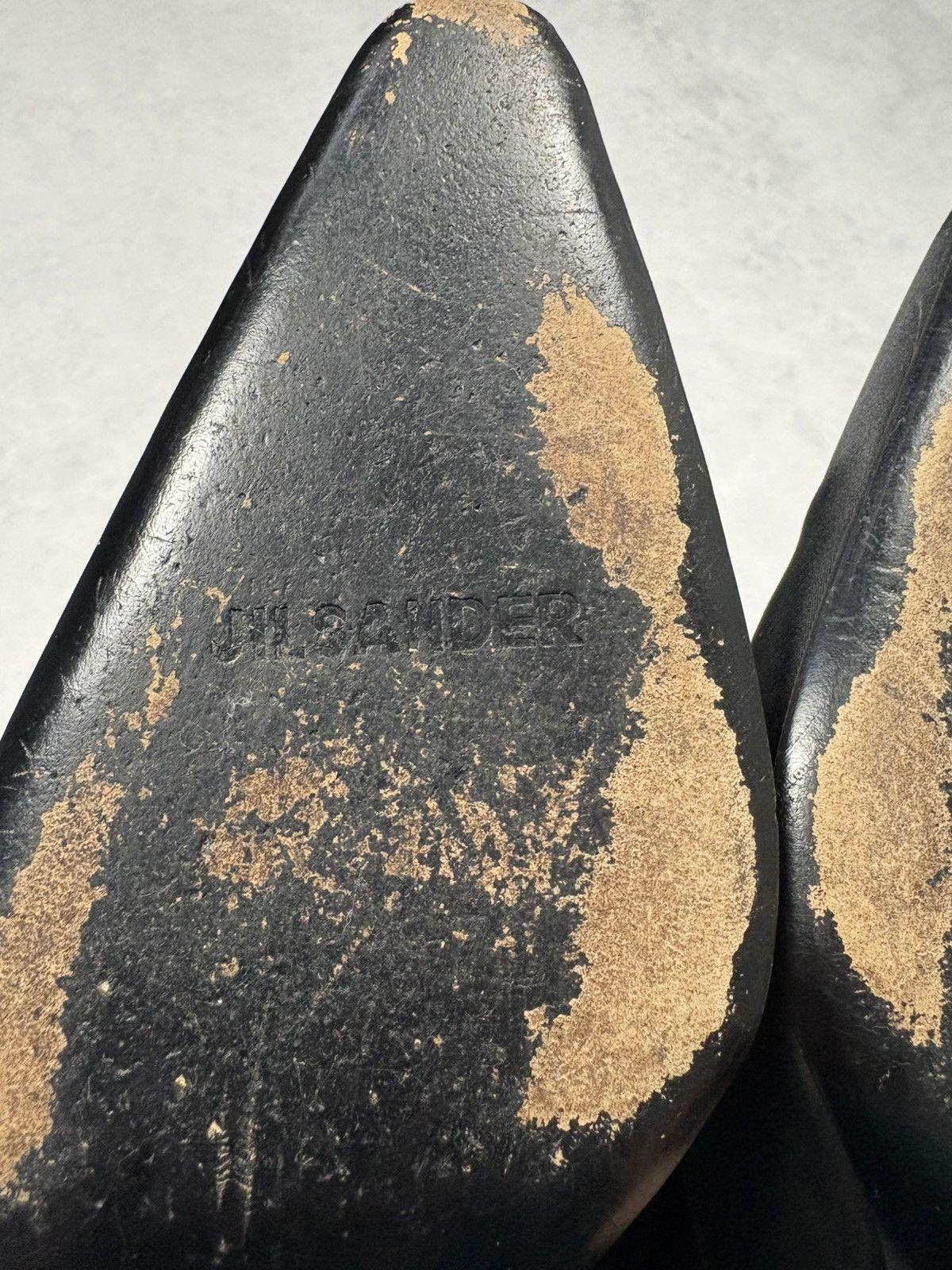 Jil Sander Jil Sander Archive Black Satin Square Toe Heels Ankle Strap Size US 9.5 / IT 39.5 - 6 Thumbnail