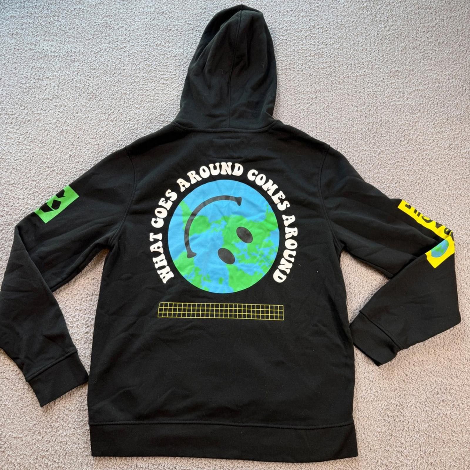 Brooklyn Cloth Trapemark Koolrunnings Hoodie L Black Earth Smiley Print Size US L / EU 52-54 / 3 - 2 Thumbnail