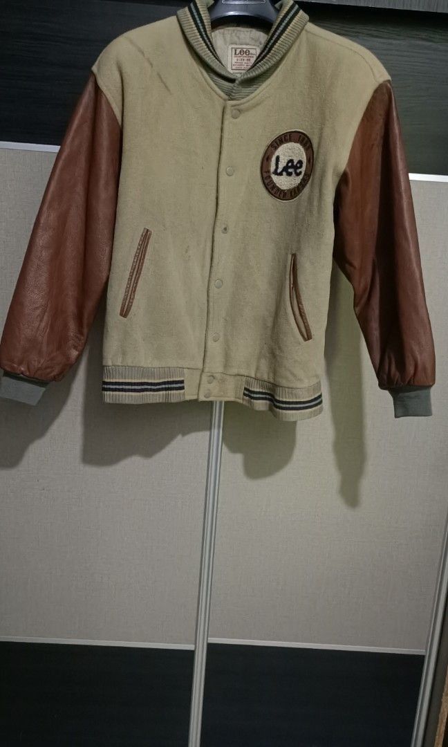 Lee × Vintage Vintage lee shawl collar varsity wool leather jacket Size US M / EU 48-50 / 2 - 1 Thumbnail