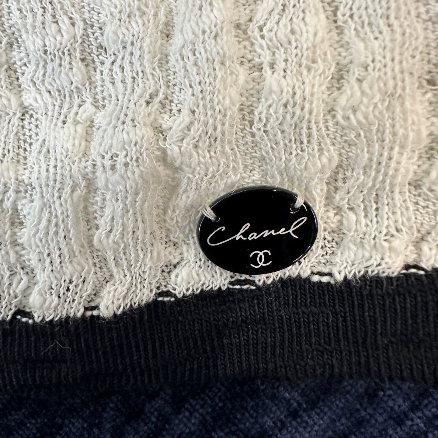 Chanel Chanel Black White Colorblock Halter Cami 36 Cotton Size XS / US 0-2 / IT 36-38 - 5 Thumbnail