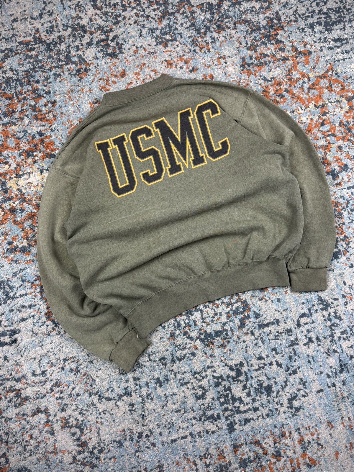 Vintage Vintage 90s United States Marine Corps USMC sweatshirt boxy Size US L / EU 52-54 / 3 - 2 Thumbnail
