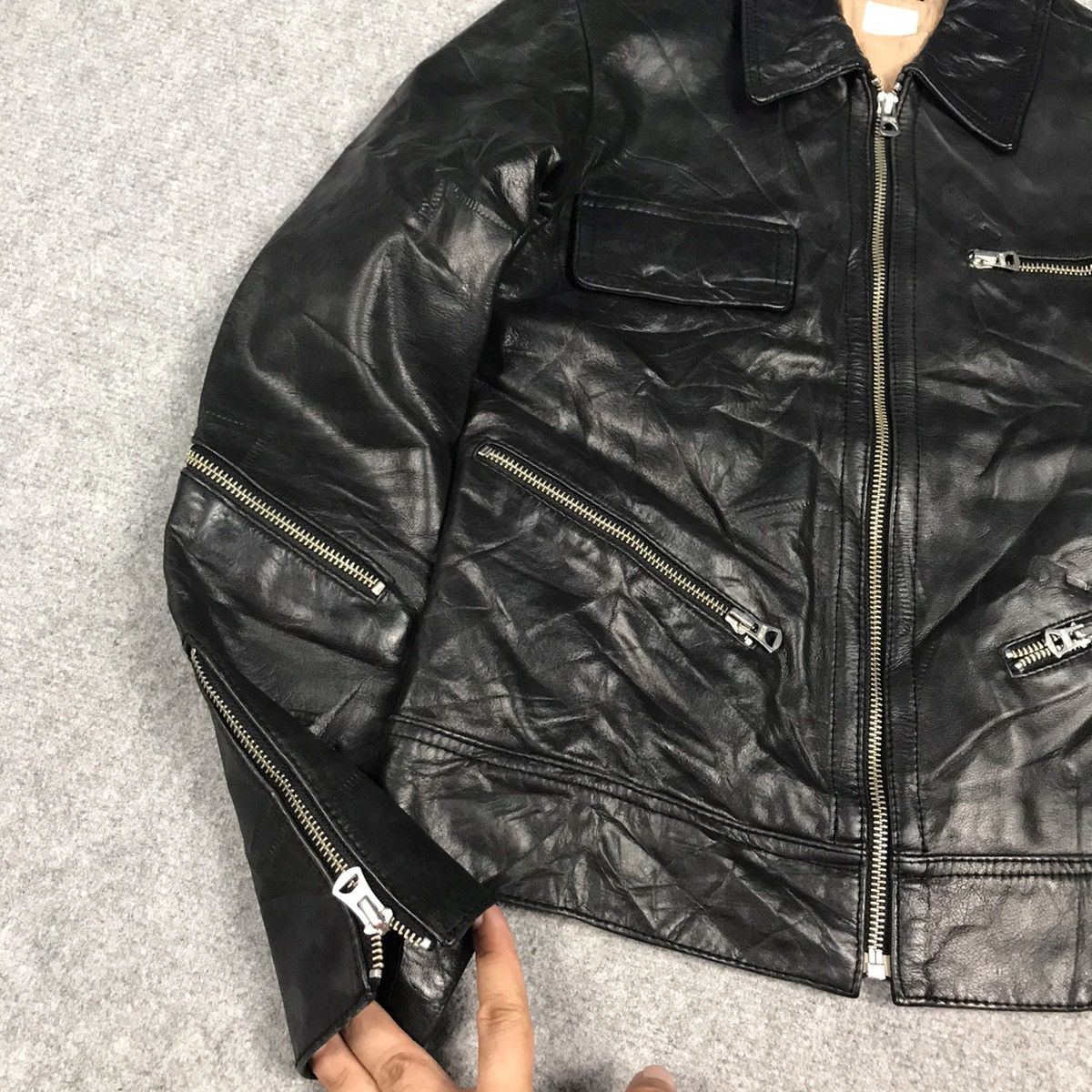Japanese Brand × Lee LEE MULTI ZIPPER PUNK GOTHIC STYLE LEATHER JACKET Size S / US 4 / IT 40 - 5 Thumbnail
