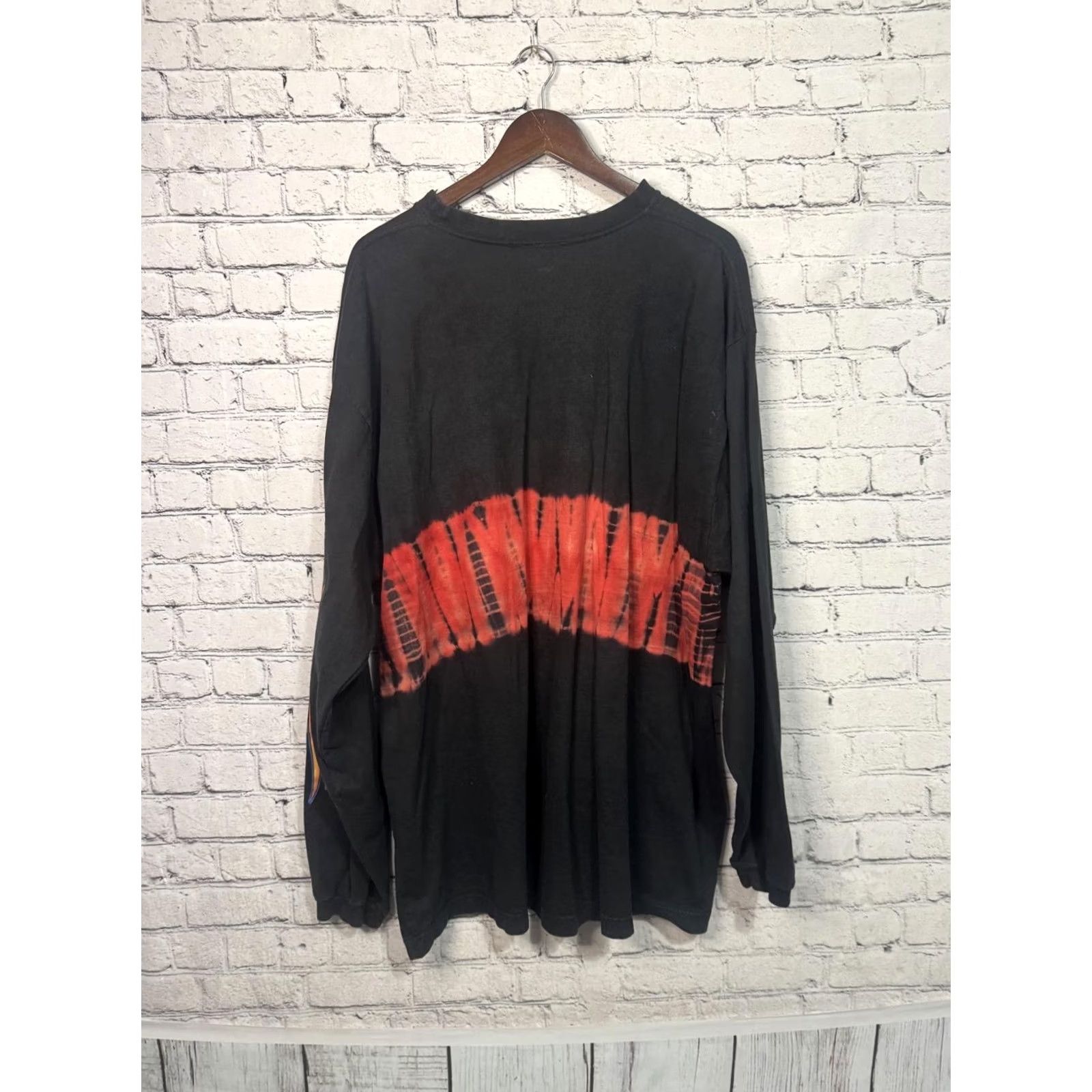 Vintage VINTAGE Extreme Limit Men's Shirt XXL Long Sleeve Crew Neck Phoenix Flame Design Black 2XL Size US XXL / EU 58 / 5 - 4 Thumbnail