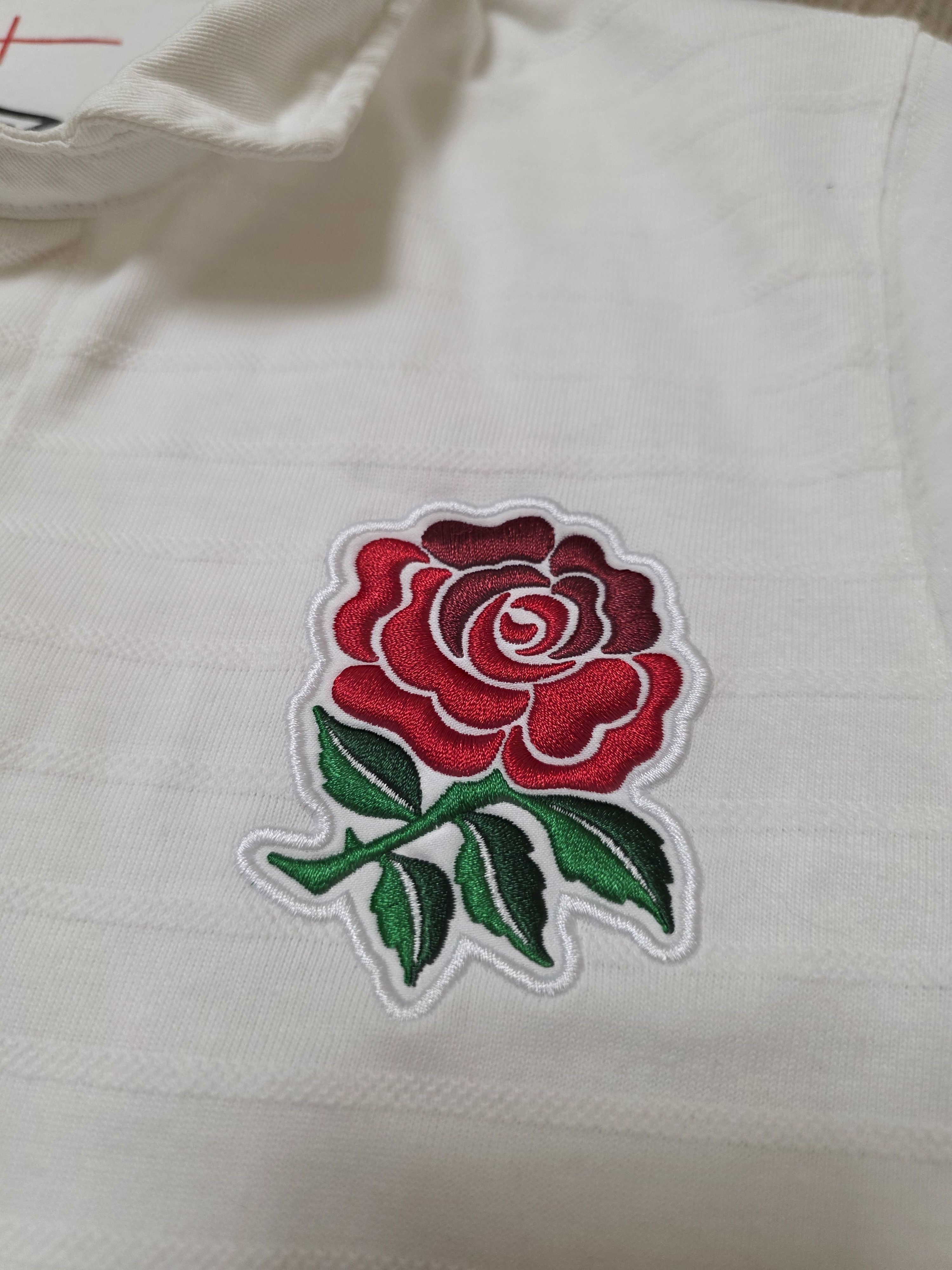Umbro ENGLAND RUGBY SHIRT WORLD CUP 2023 RUGBY JERSEY COTTON POLO Size US S / EU 44-46 / 1 - 4 Thumbnail