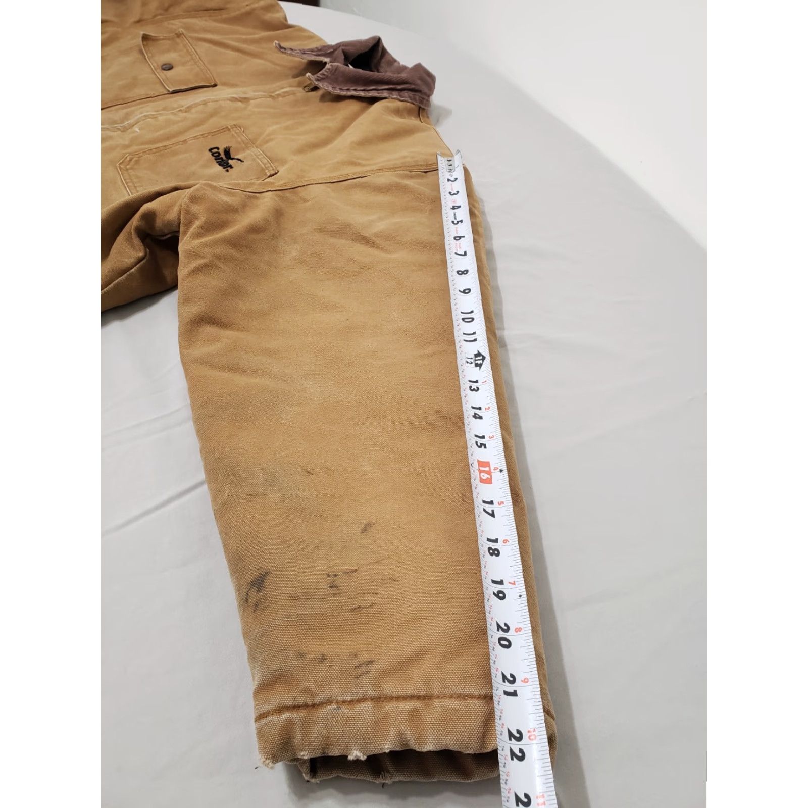 Vintage VINTAGE Condor Jacket Utility Work Mens Size L Tan Brown Full Zip 3WE40 Size US L / EU 52-54 / 3 - 6 Thumbnail
