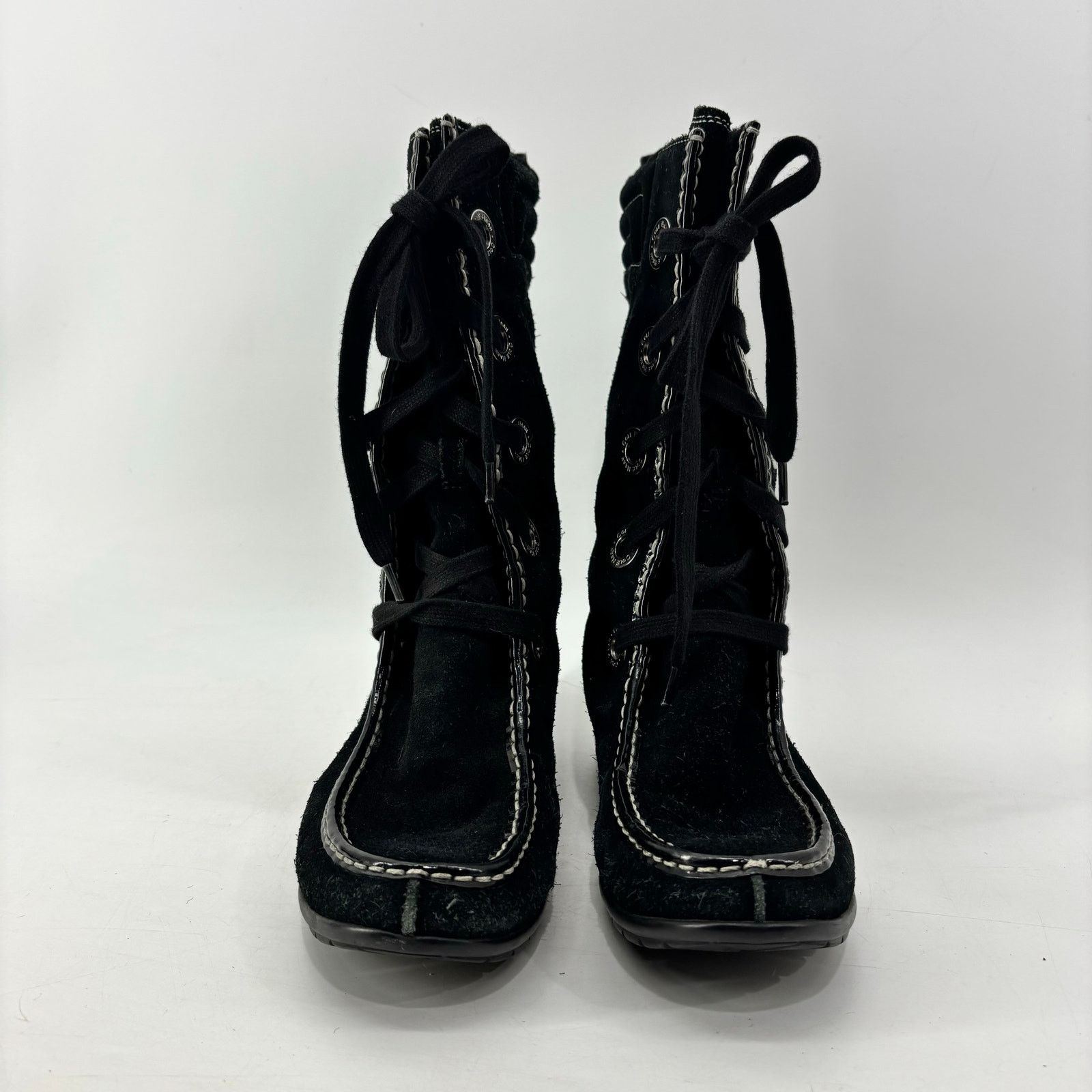 Cole Haan Cole Haan Women Size 9.5 Suede Sherpa Moccasin Boots Winter Size US 9.5 / IT 39.5 - 8 Thumbnail