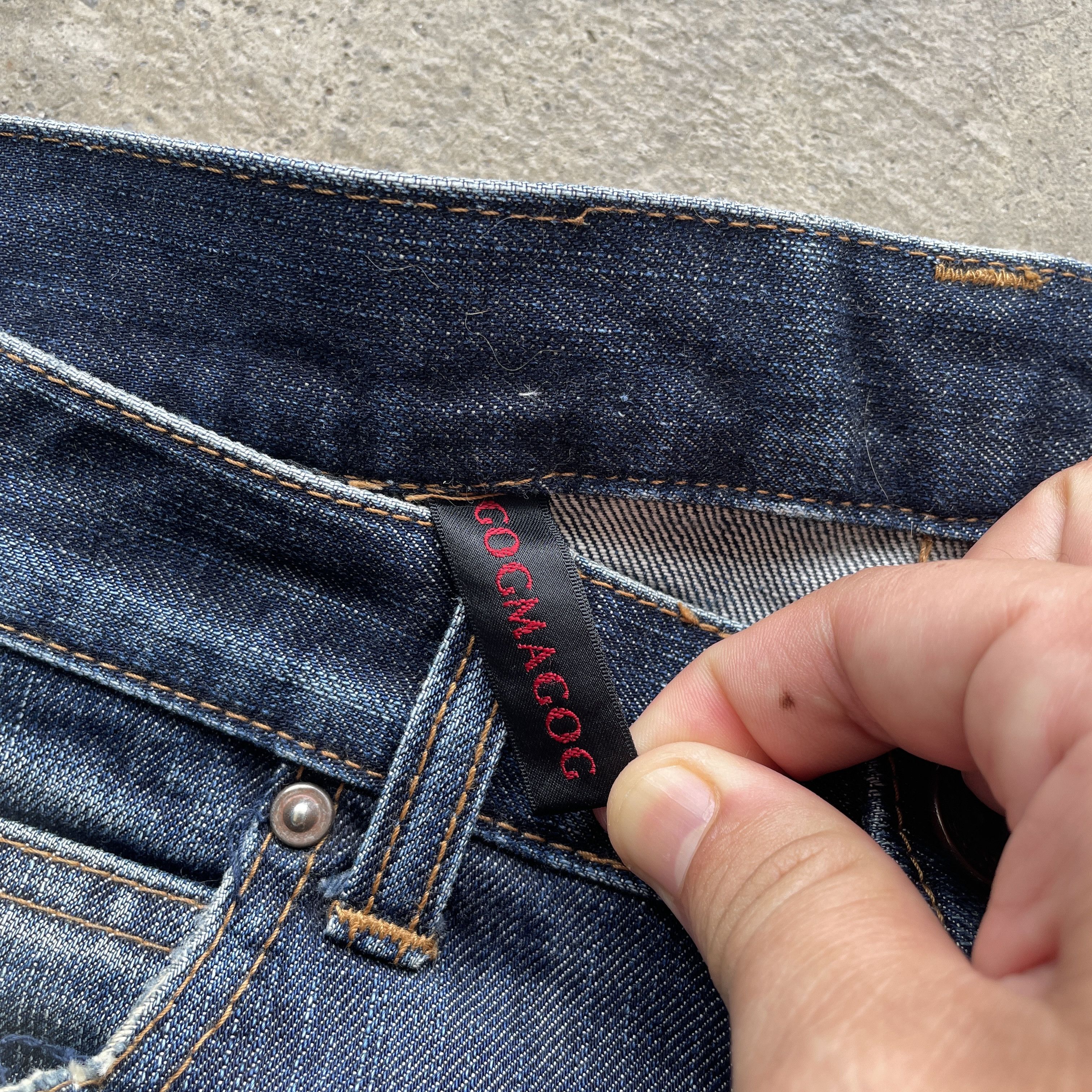 Japanese Brand Vintage GOGMAGOG Denim Distressed Jeans Faded Pants Japan Size US 32 / EU 48 - 6 Thumbnail