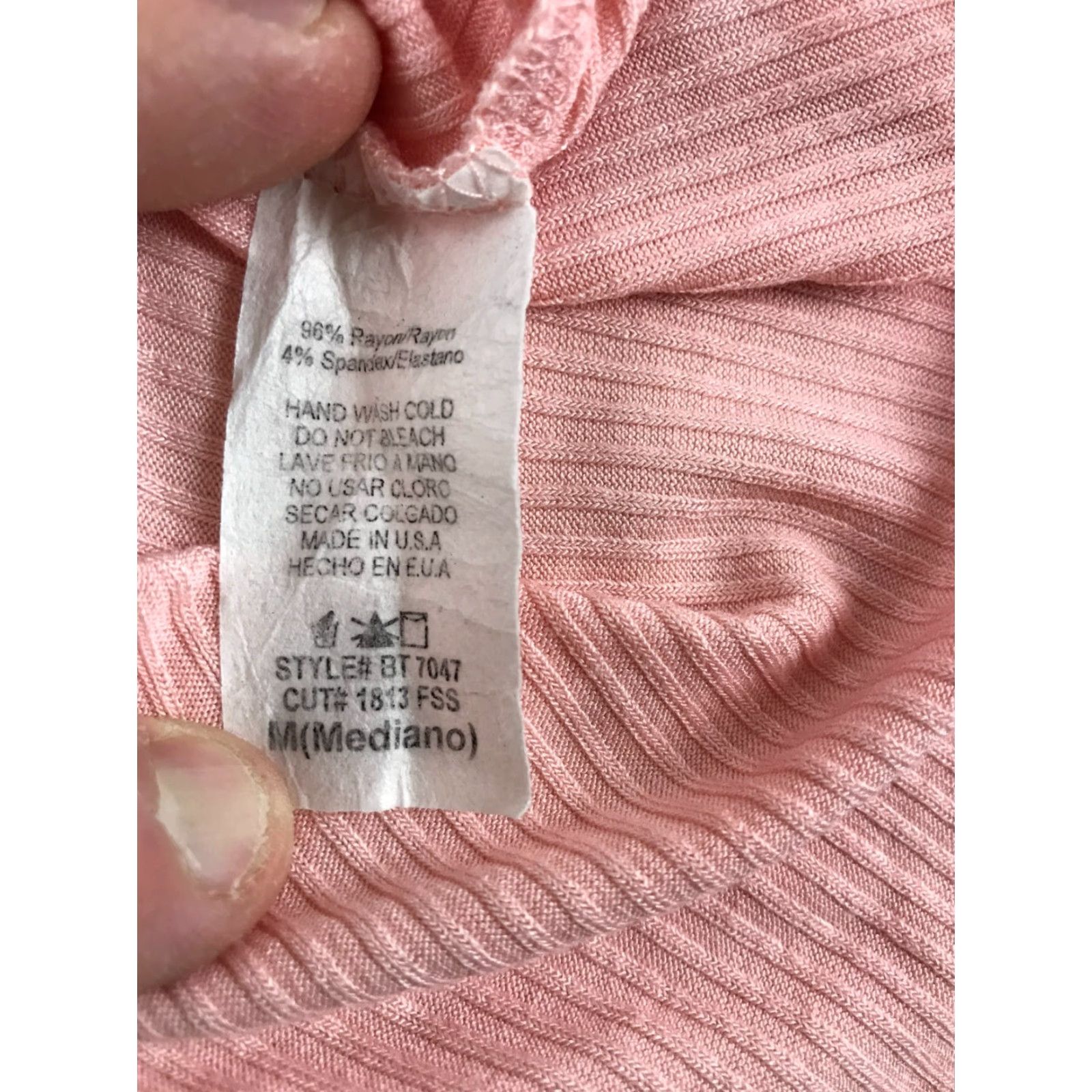 Vintage **Women's Size Medium Pink Papermoon Tank Top V-Neck Ribbed** User: **Women's Size Medium Pink Tank Top V-Neck Ribbed Papermoon** Size M / US 6-8 / IT 42-44 - 7 Thumbnail