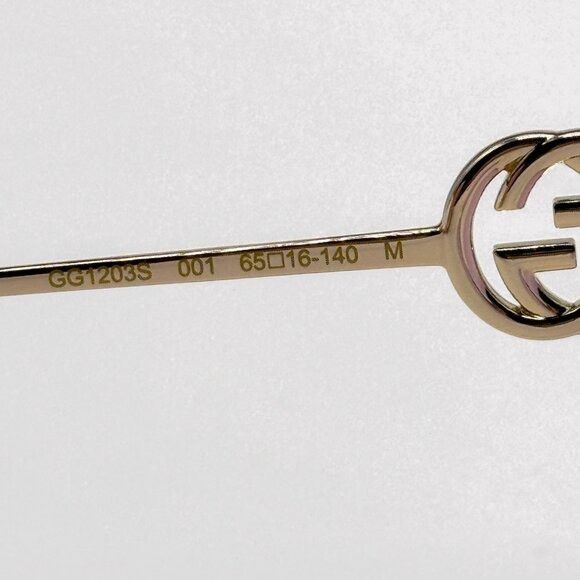 Gucci NEW GUCCI SUNGLASSES GG1203S 001 GOLD WOMEN EYEWEAR GUCCI Size ONE SIZE - 11 Thumbnail