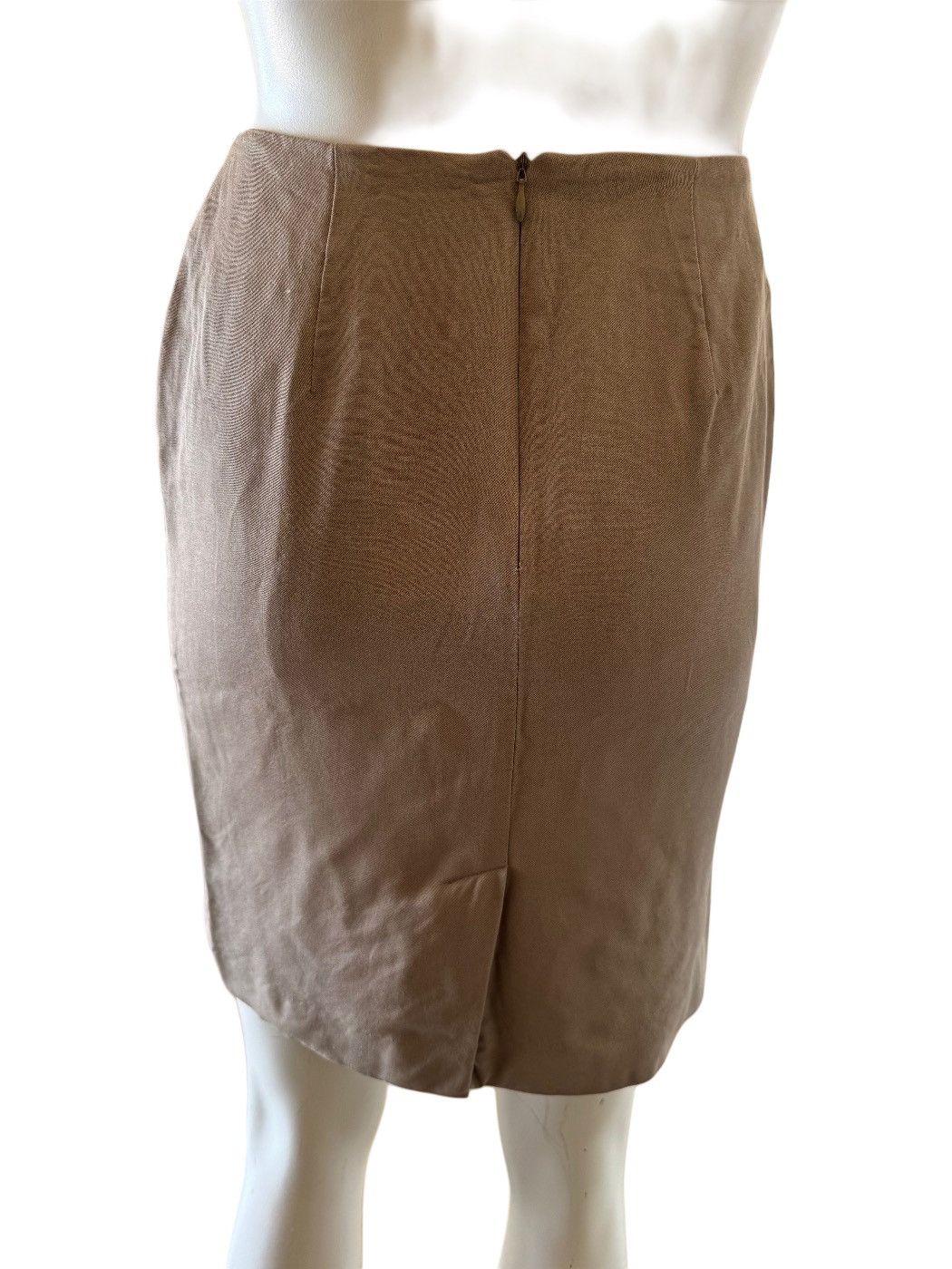 Preston & York Preston & York 6 petite tan taupe Vintage 90s skirt Size 28" / US 6 / IT 42 - 2 Thumbnail