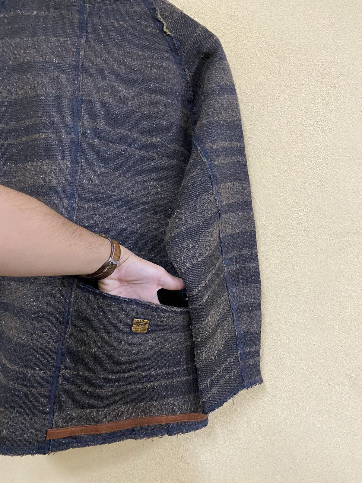 Designer KAPITAL FLEECE SNAP BUTTON WORK JACKET BROWN SIZE 3 Size US L / EU 52-54 / 3 - 11 Thumbnail