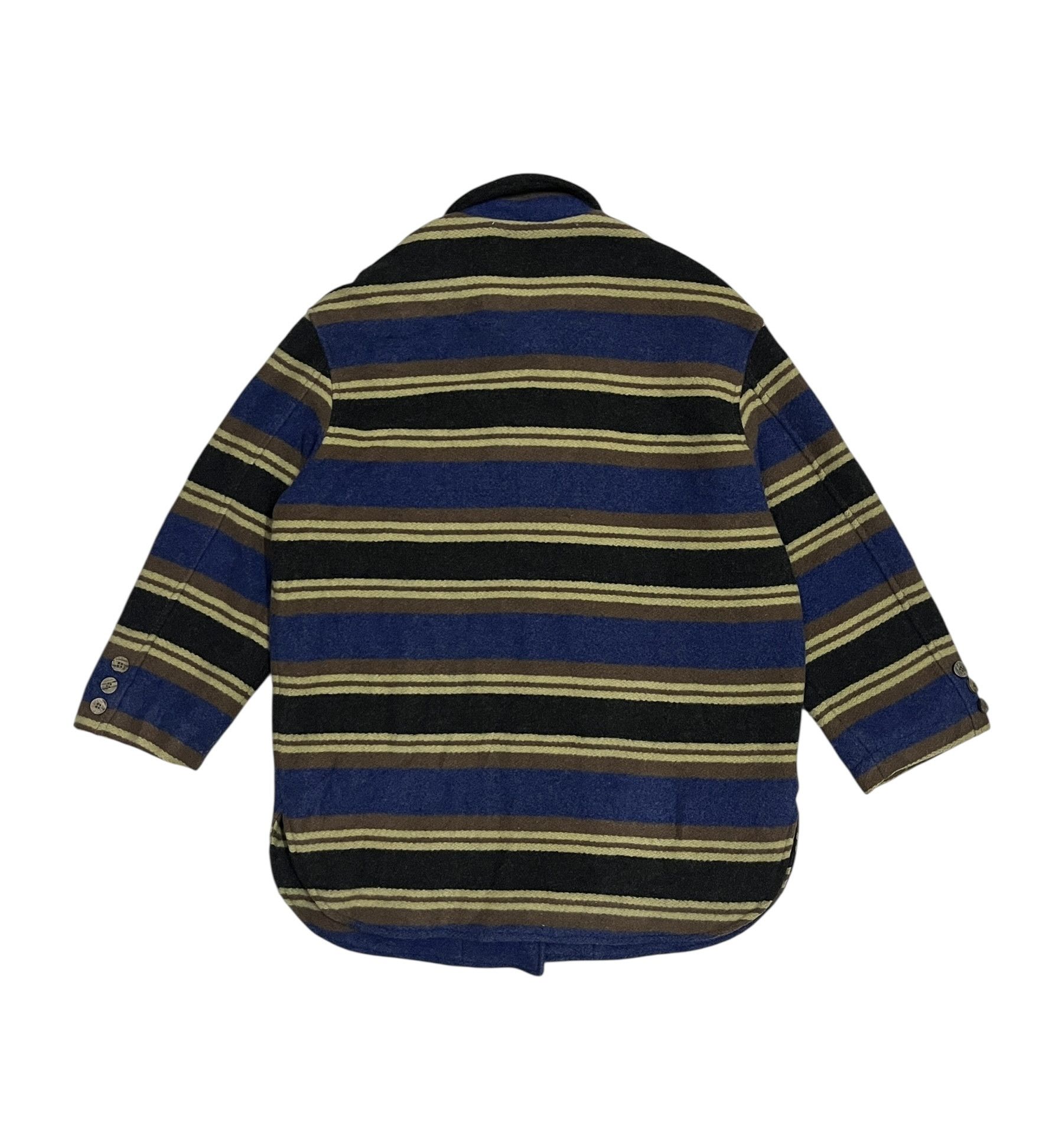 Krizia Uomo Krizia Jeans Made in Italy Wool Jacket Leather Collar Size US L / EU 52-54 / 3 - 2 Thumbnail