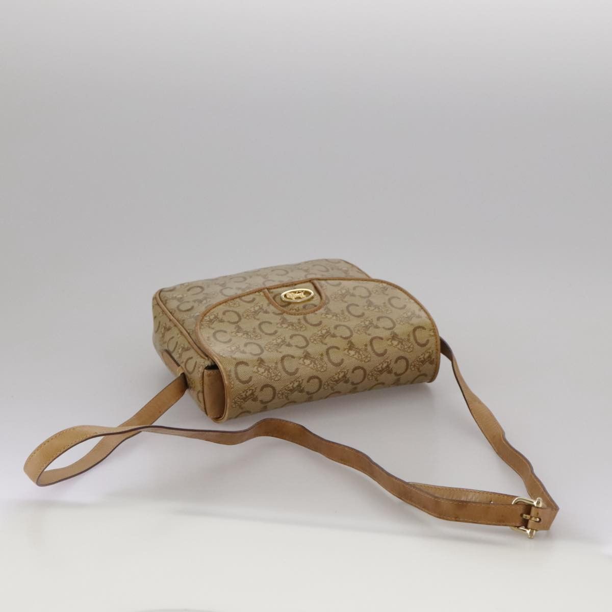 Celine CELINE C Sulky Shoulder Bag Pvc Beige Gold Size ONE SIZE - 7 Thumbnail