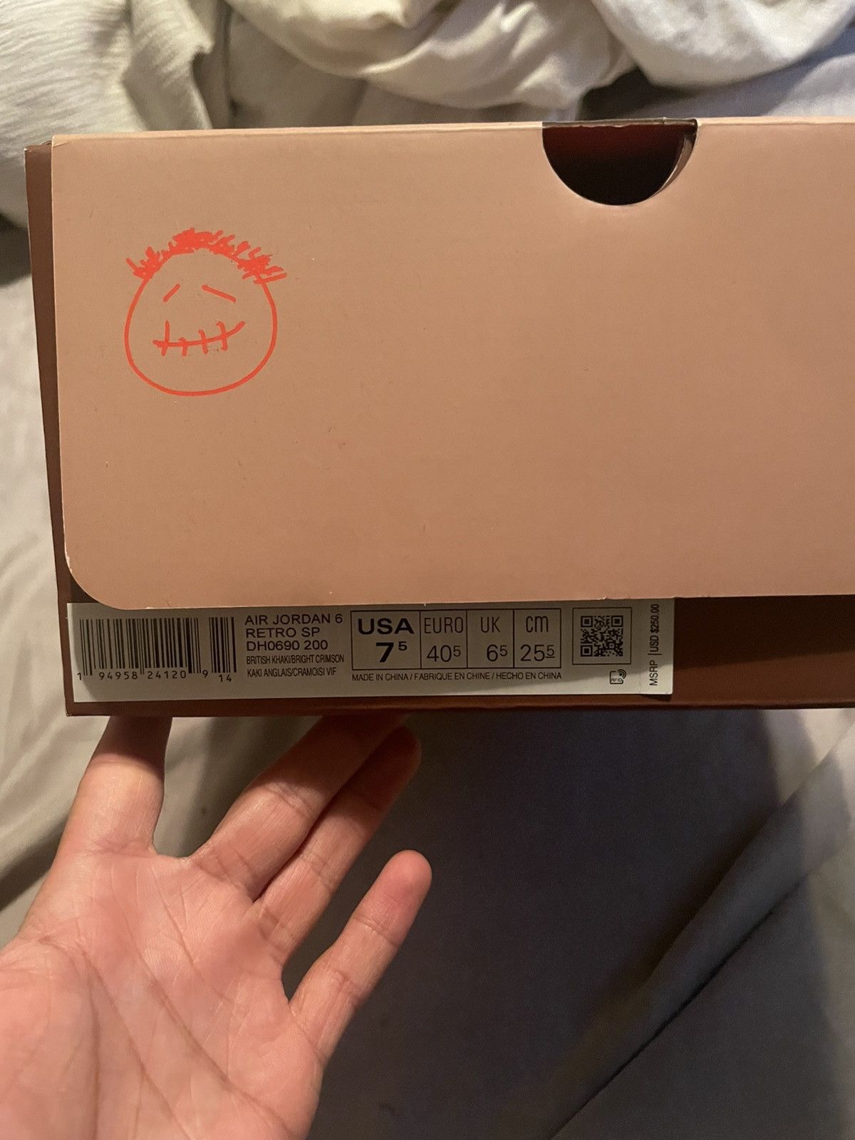 Jordan Brand × Travis Scott Jordan 6 Travis Scott British Khaki Size US 7.5 / EU 40-41 - 8 Thumbnail