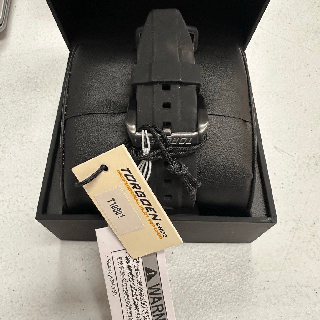 Other New Torgoen TN-1007 T10301 45mm Black Silicone Strap Watch Size ONE SIZE - 3 Thumbnail