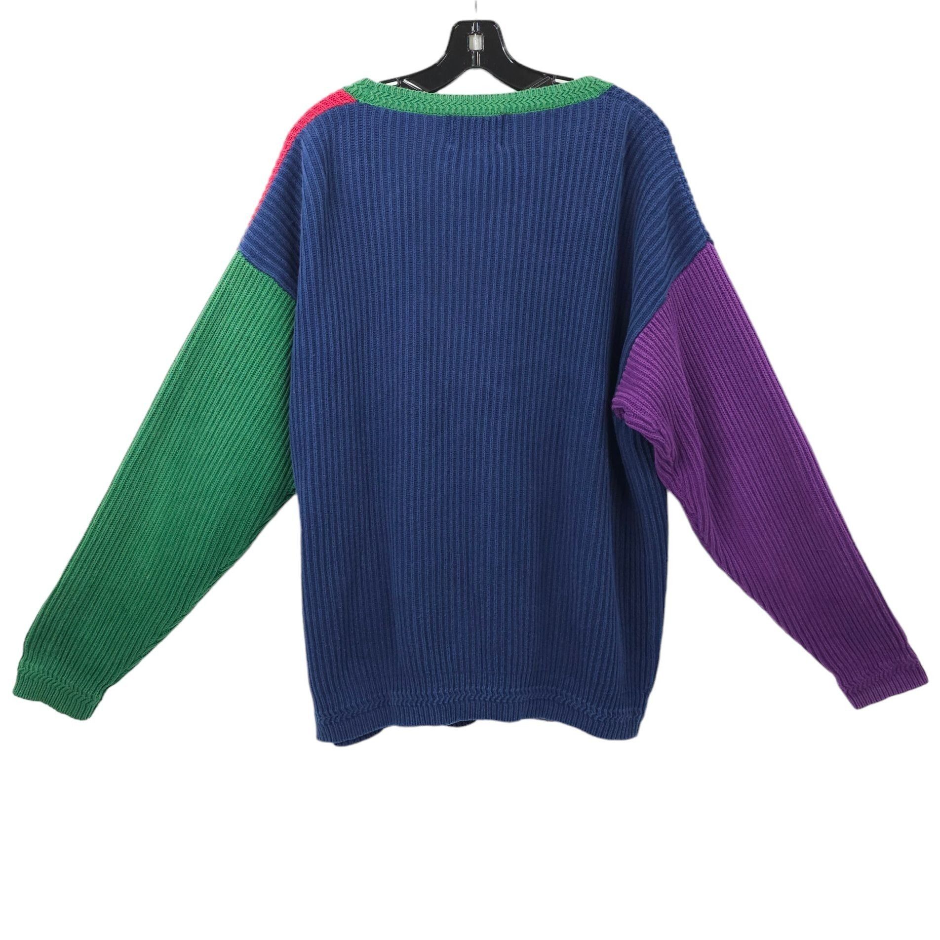90s color block sweater hotsell