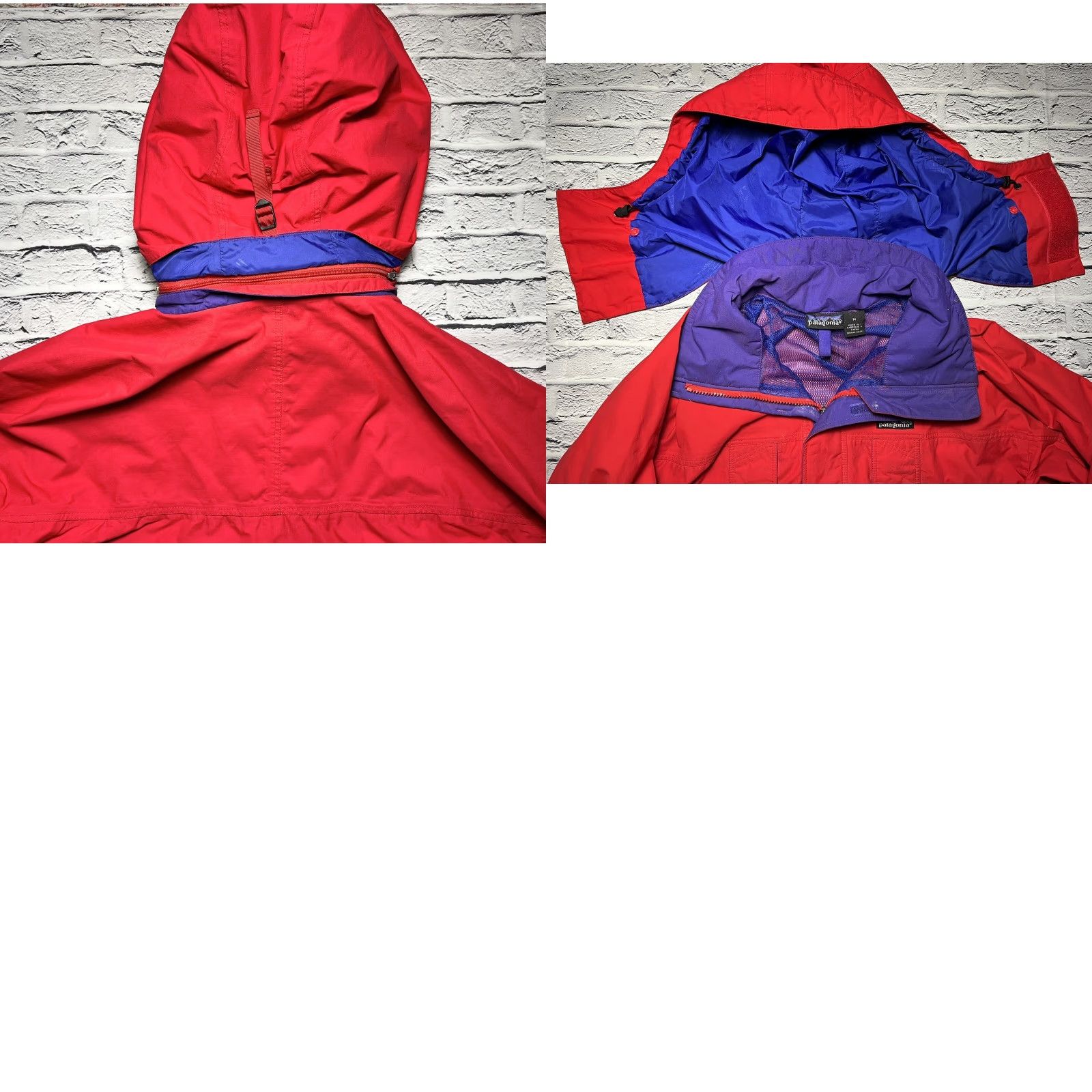 Patagonia Patagonia Jacket Windbreaker Red Full Zip M Men Message: Removable Hood at 30.5” Length Size US M / EU 48-50 / 2 - 8 Thumbnail